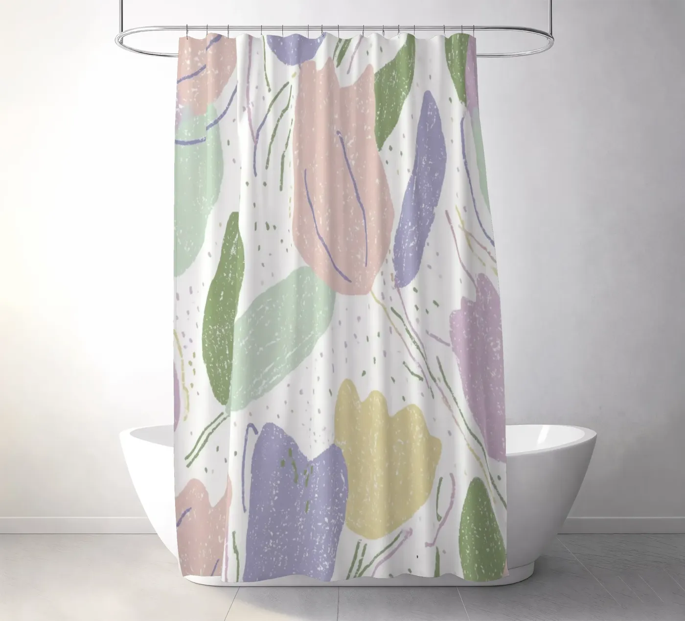 Tulip Pattern Duschvorhang von treechild
