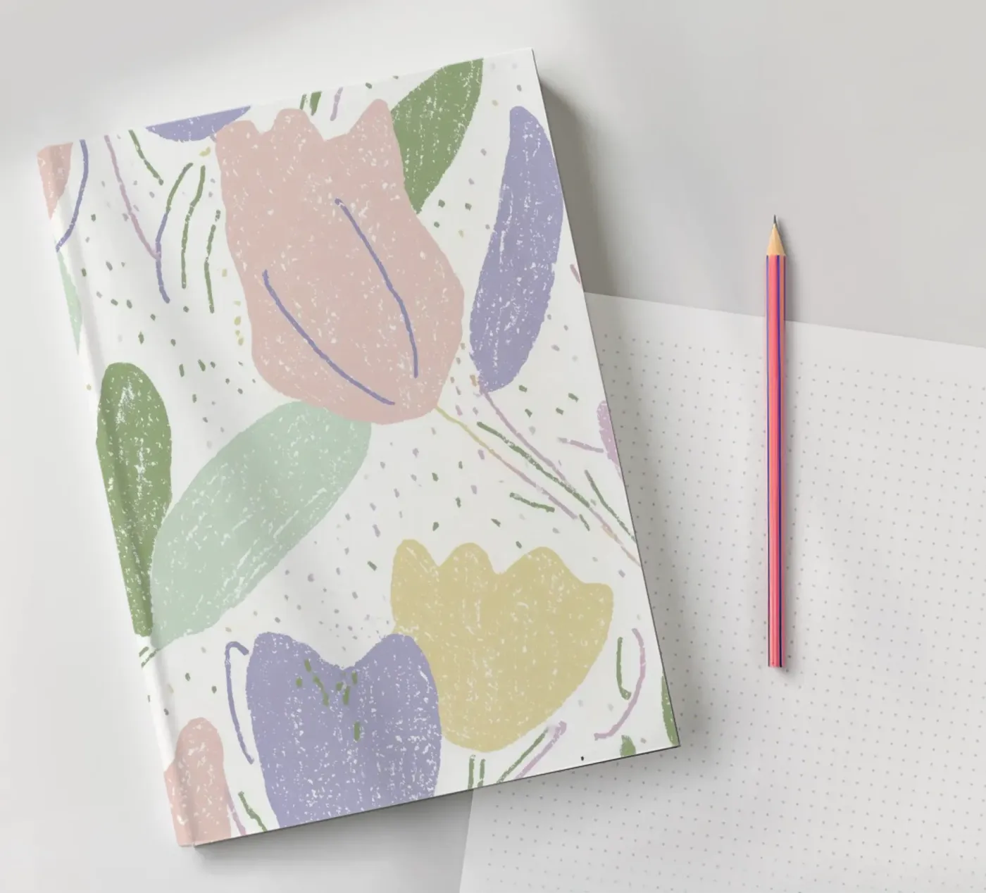 Tulip Pattern notebook by treechild