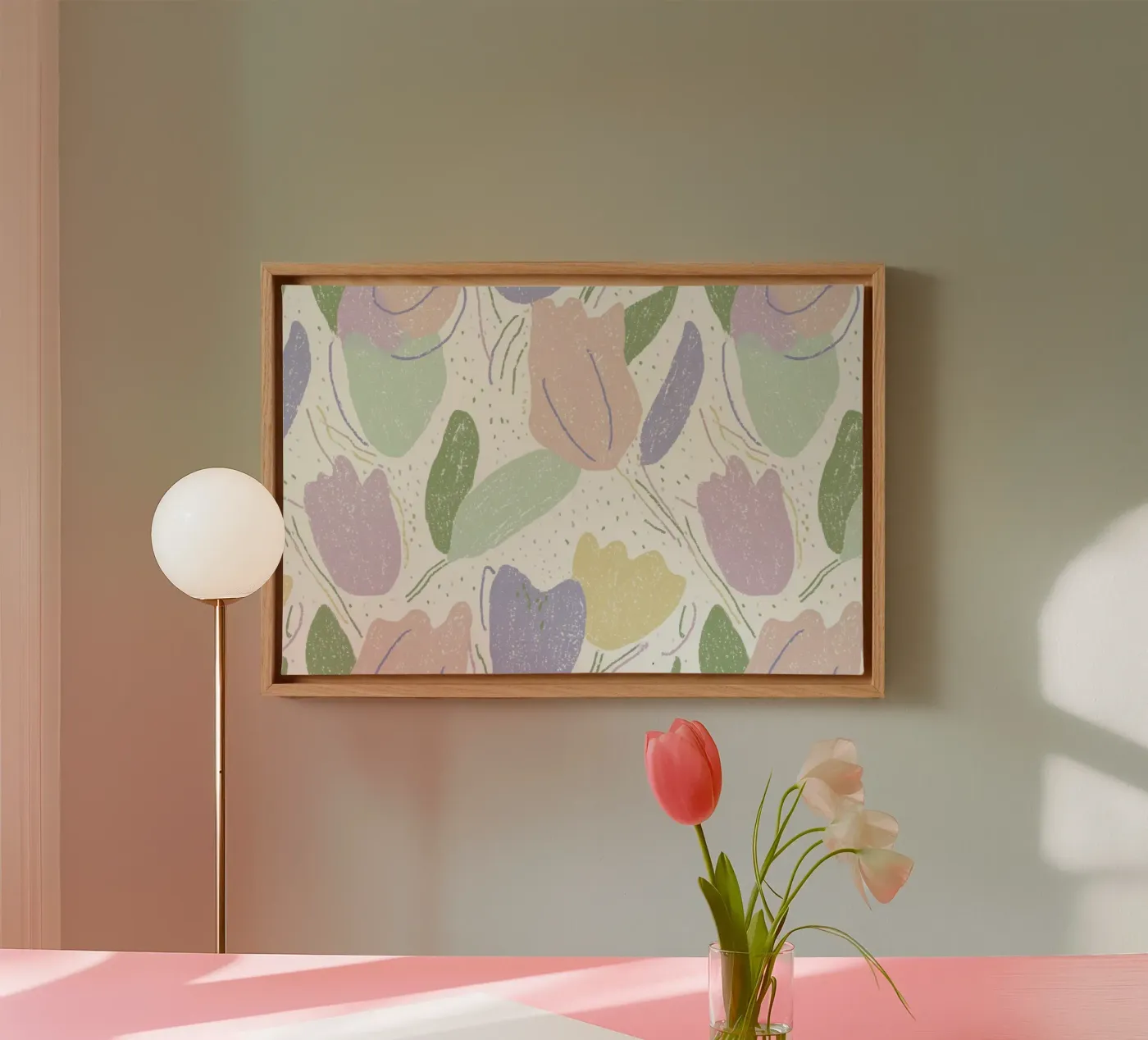 Tulip Pattern canvas van treechild