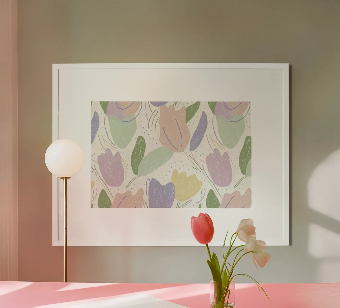 Tulip Pattern Poster von treechild
