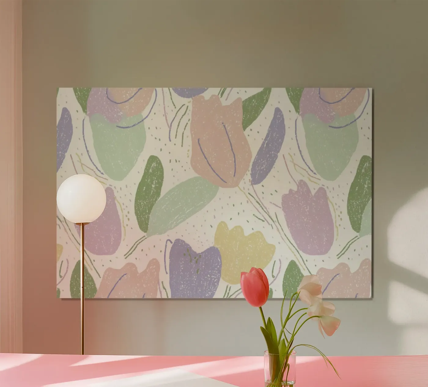 Tulip Pattern Poster von treechild