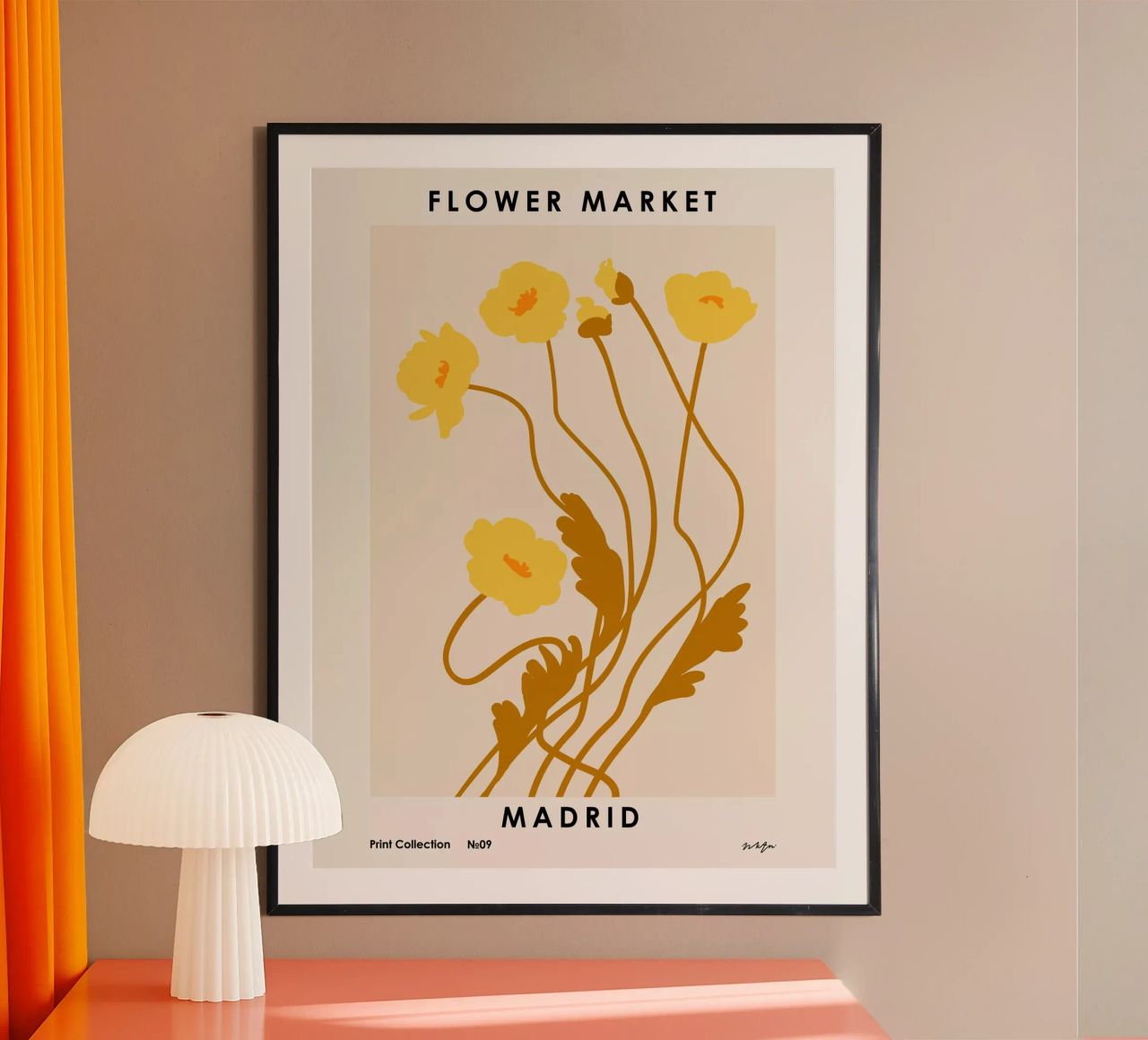 Flower Market. Madrid poster by NKTN Design