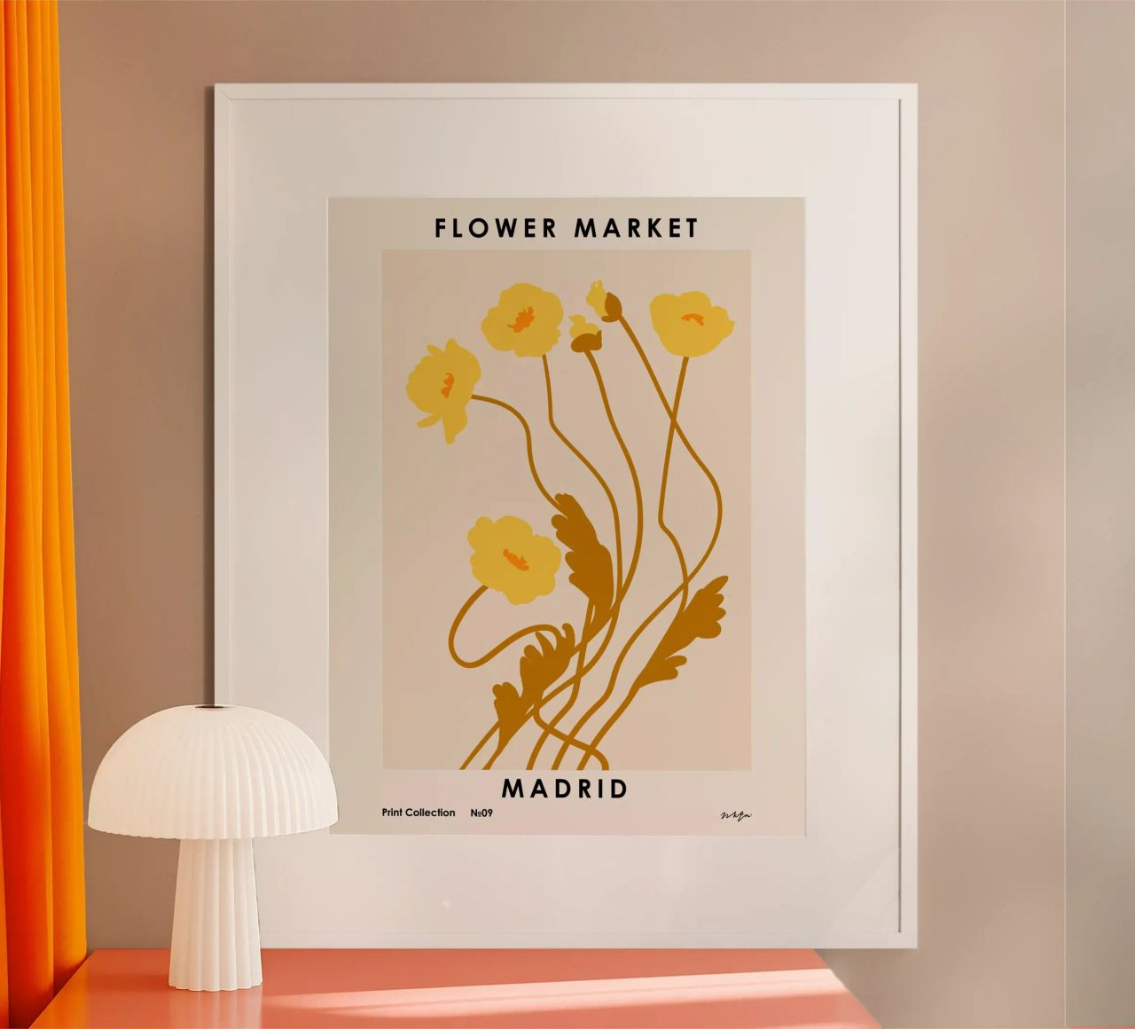 Flower Market. Madrid poster by NKTN Design