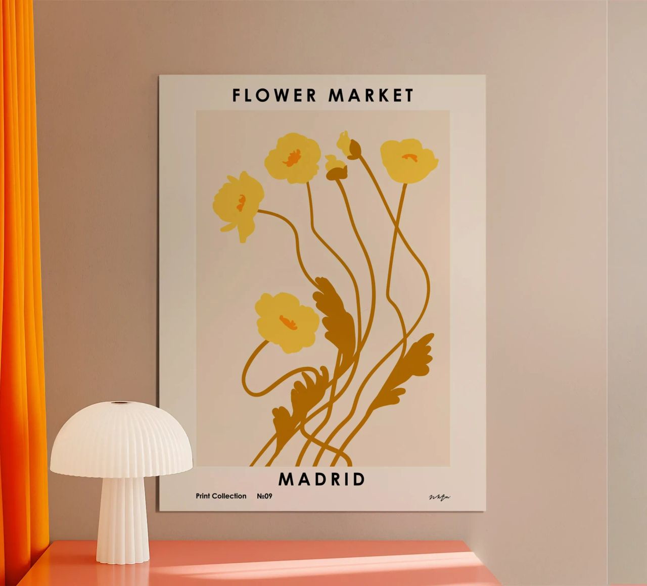 Flower Market. Madrid poster by NKTN Design