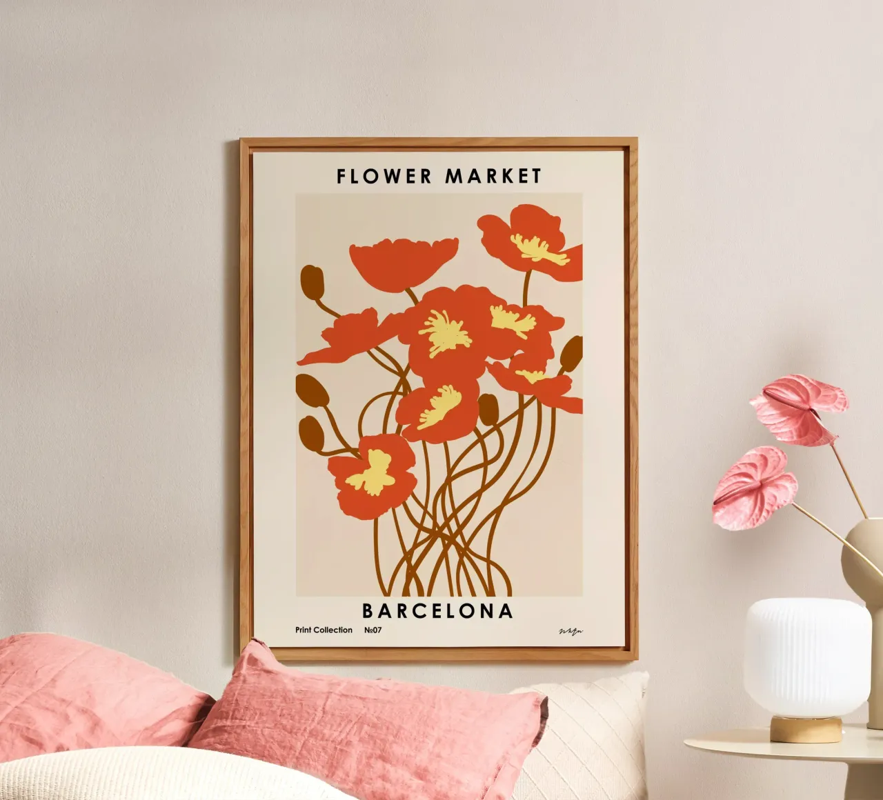 Mercato dei fiori. Barcellona alluminio dibond da NKTN Design