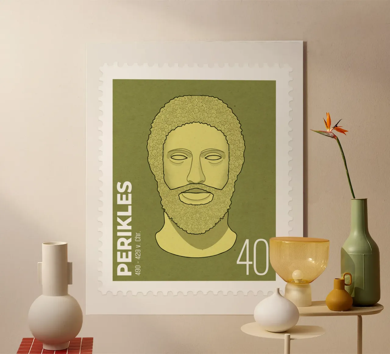 Francobollo Pericle plexiglass da Face & Content