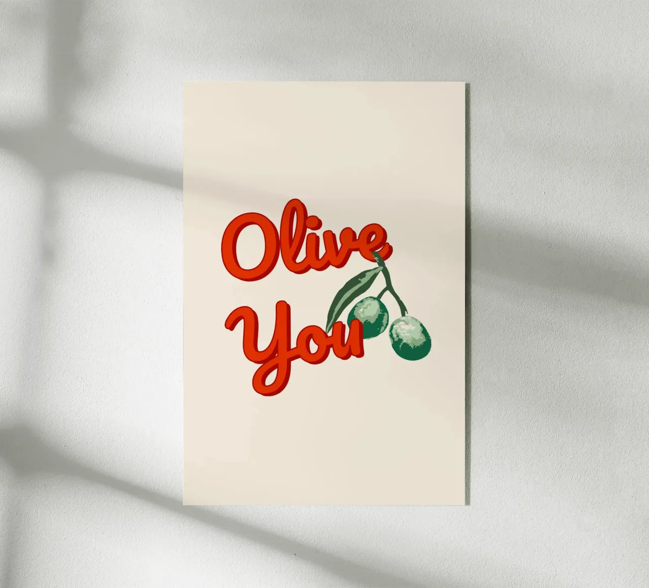 Olive You plexiglass da Trend Collection by Palmartprints