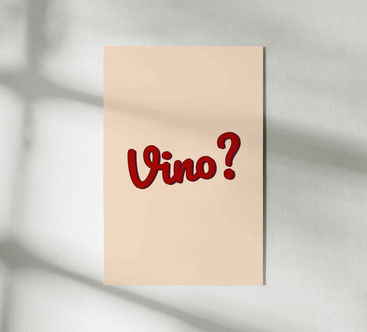 Vino? plexiglass da Trend Collection by Palmartprints