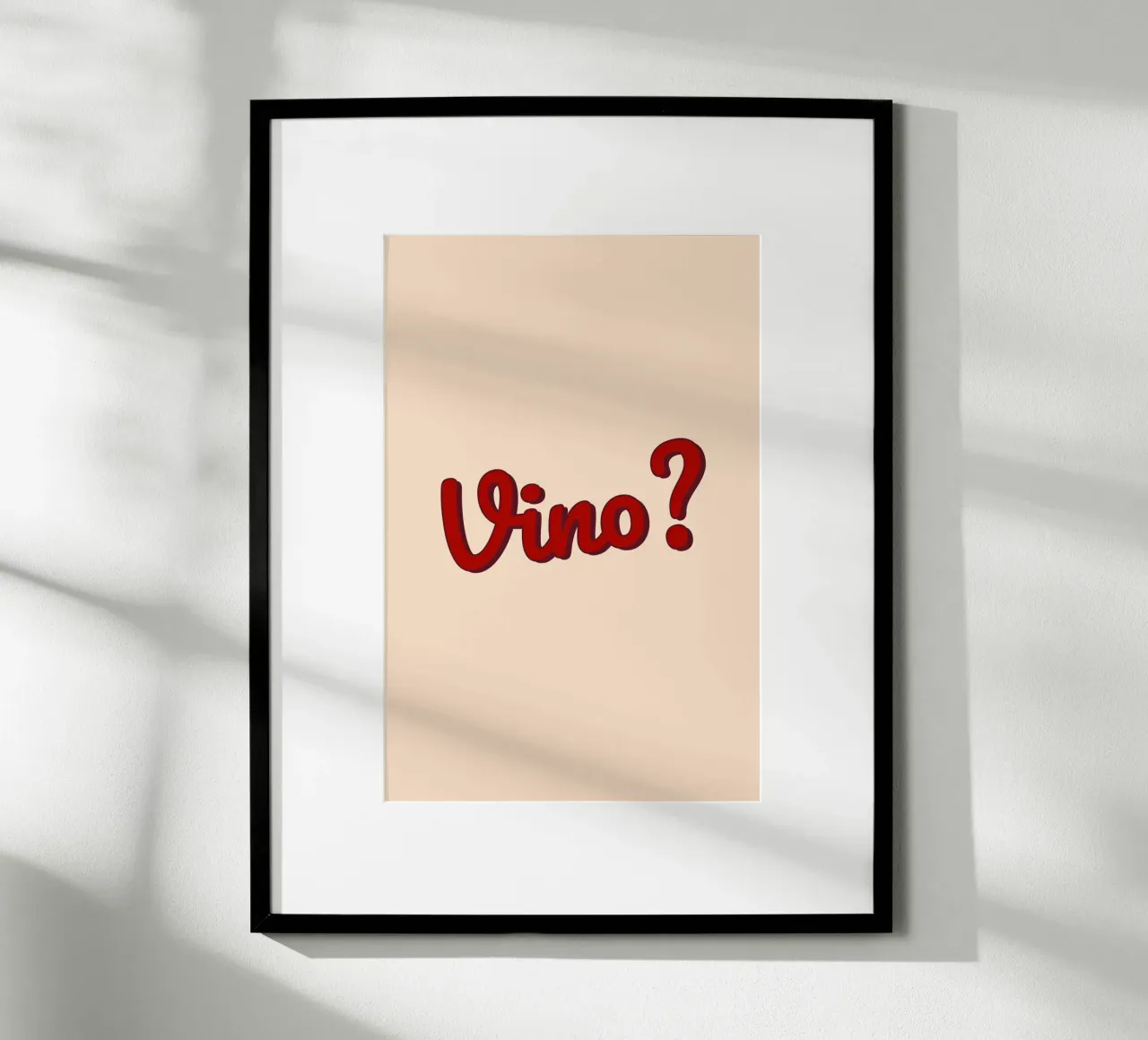 Vino? poster da Trend Collection by Palmartprints