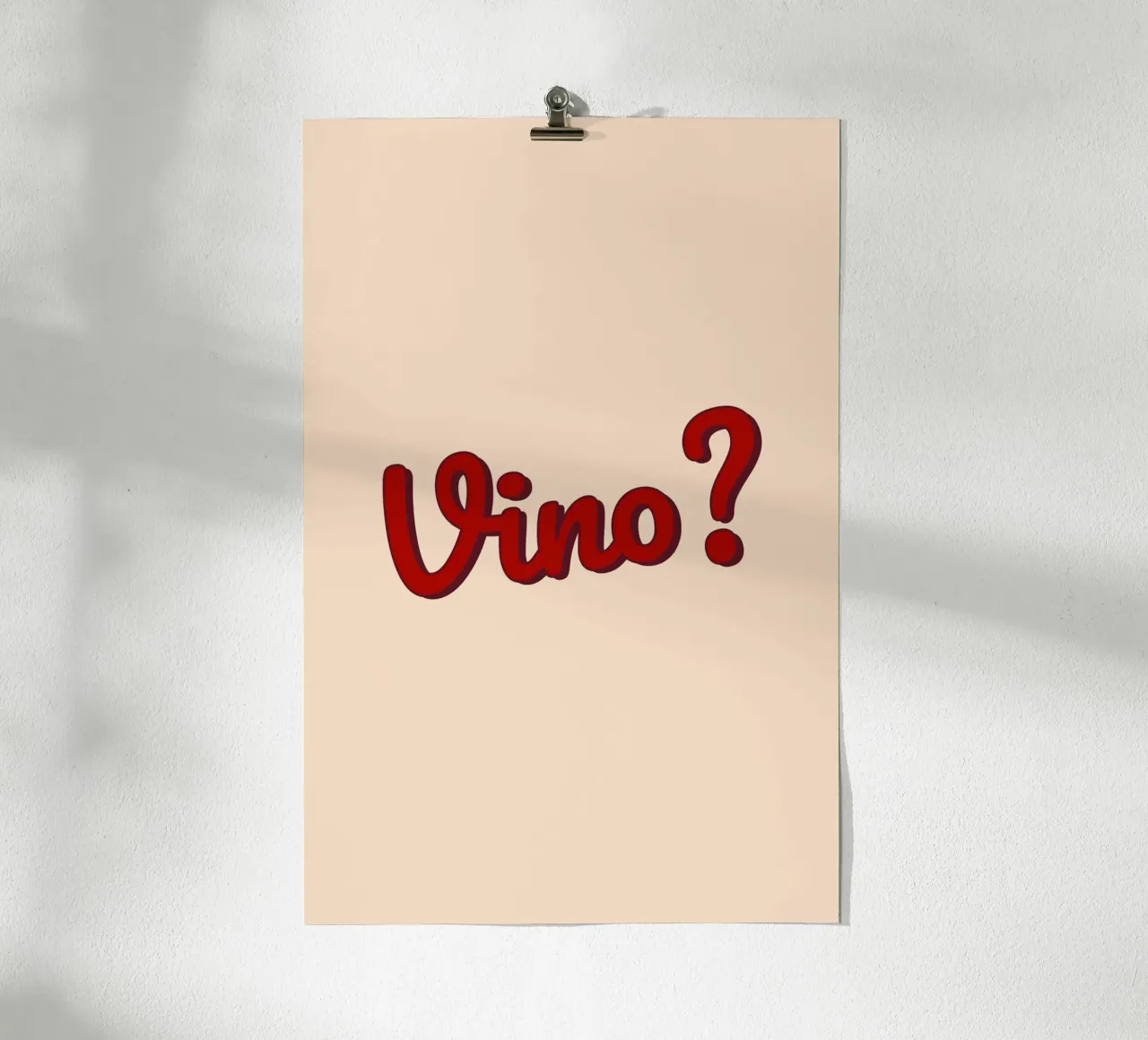 Vino? poster da Trend Collection by Palmartprints