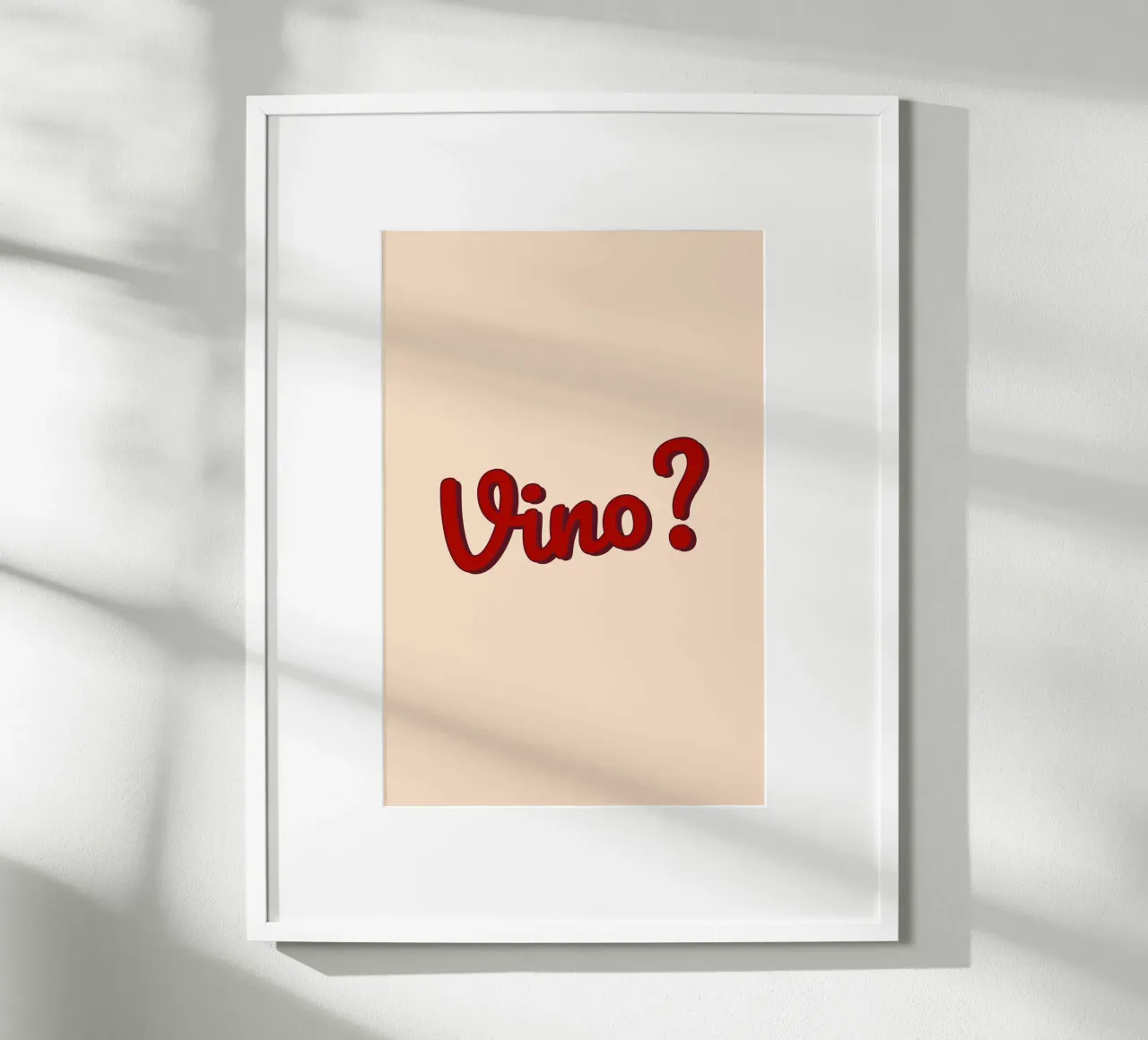 Vino? poster da Trend Collection by Palmartprints