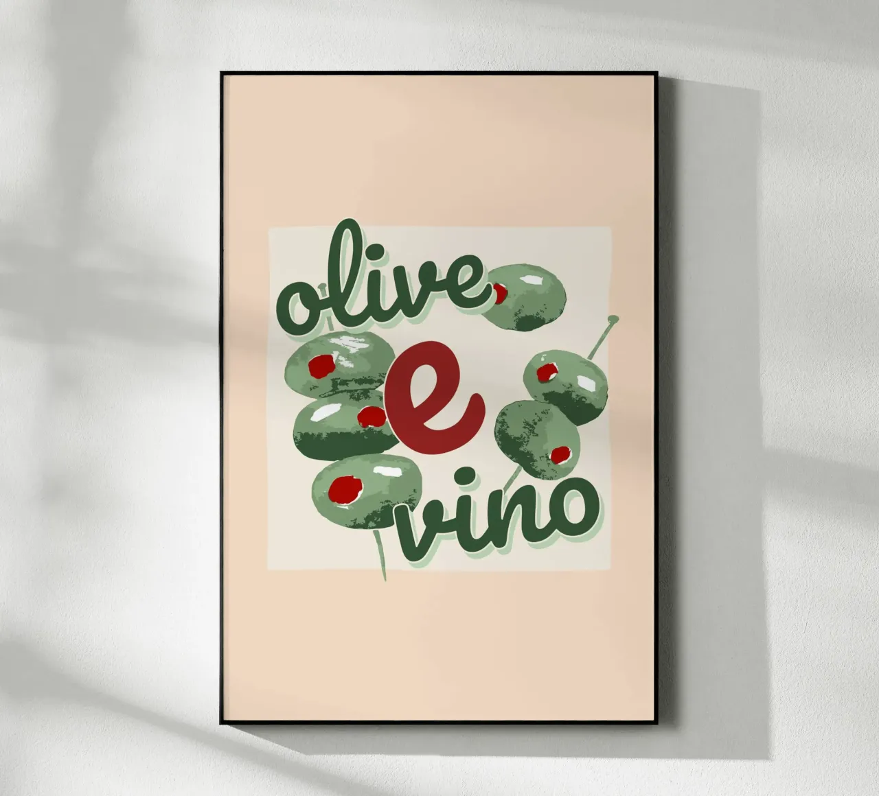 Olive E Vino plexiglass da Trend Collection by Palmartprints