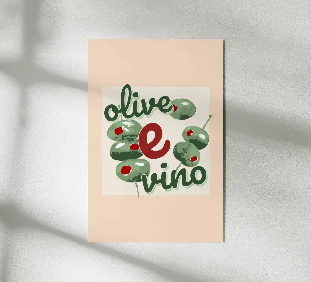 Olive E Vino plexiglass da Trend Collection by Palmartprints