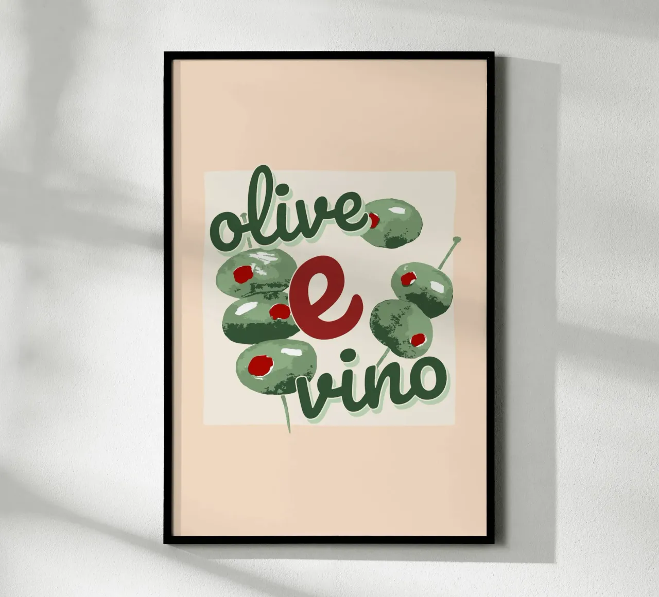 Olive E Vino poster da Trend Collection by Palmartprints