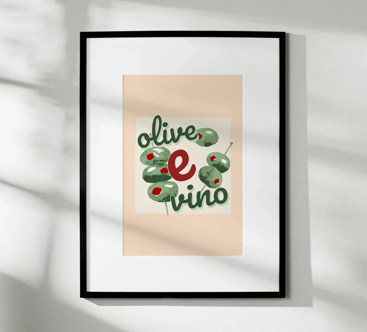 Olive E Vino poster da Trend Collection by Palmartprints