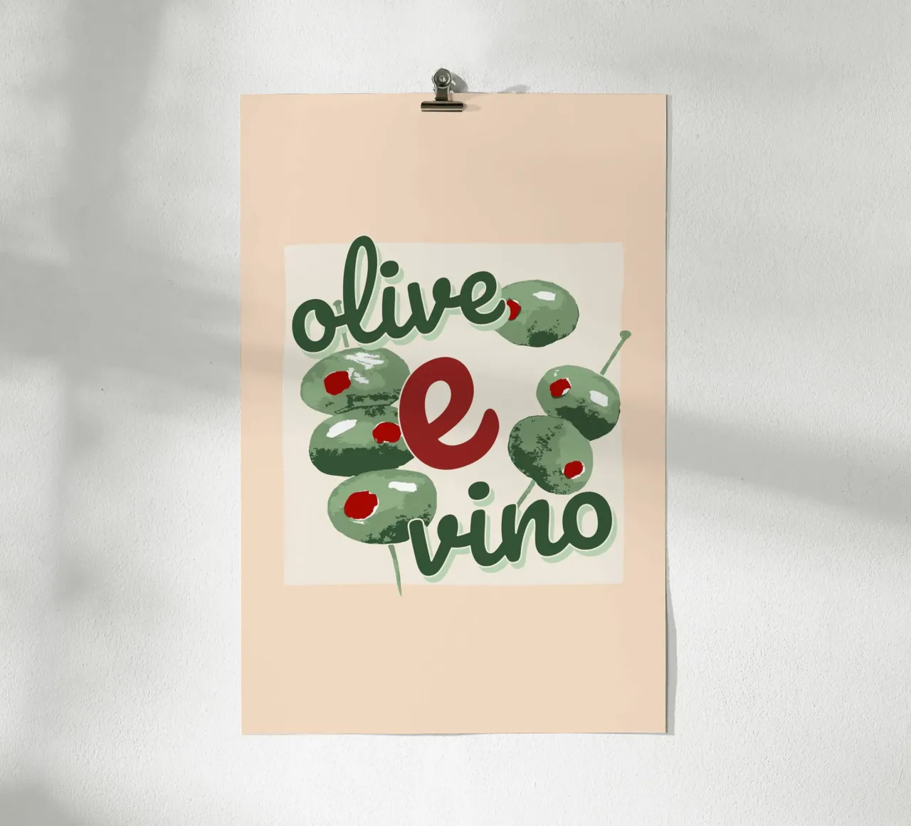 Olive E Vino poster da Trend Collection by Palmartprints