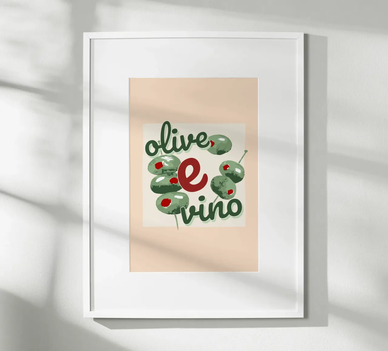 Olive E Vino poster da Trend Collection by Palmartprints