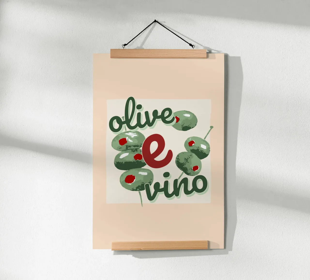 Olive E Vino poster da Trend Collection by Palmartprints