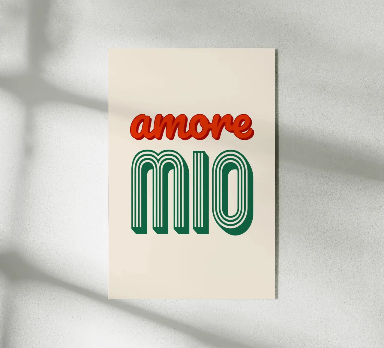 Amore Mio plexiglass da Trend Collection by Palmartprints