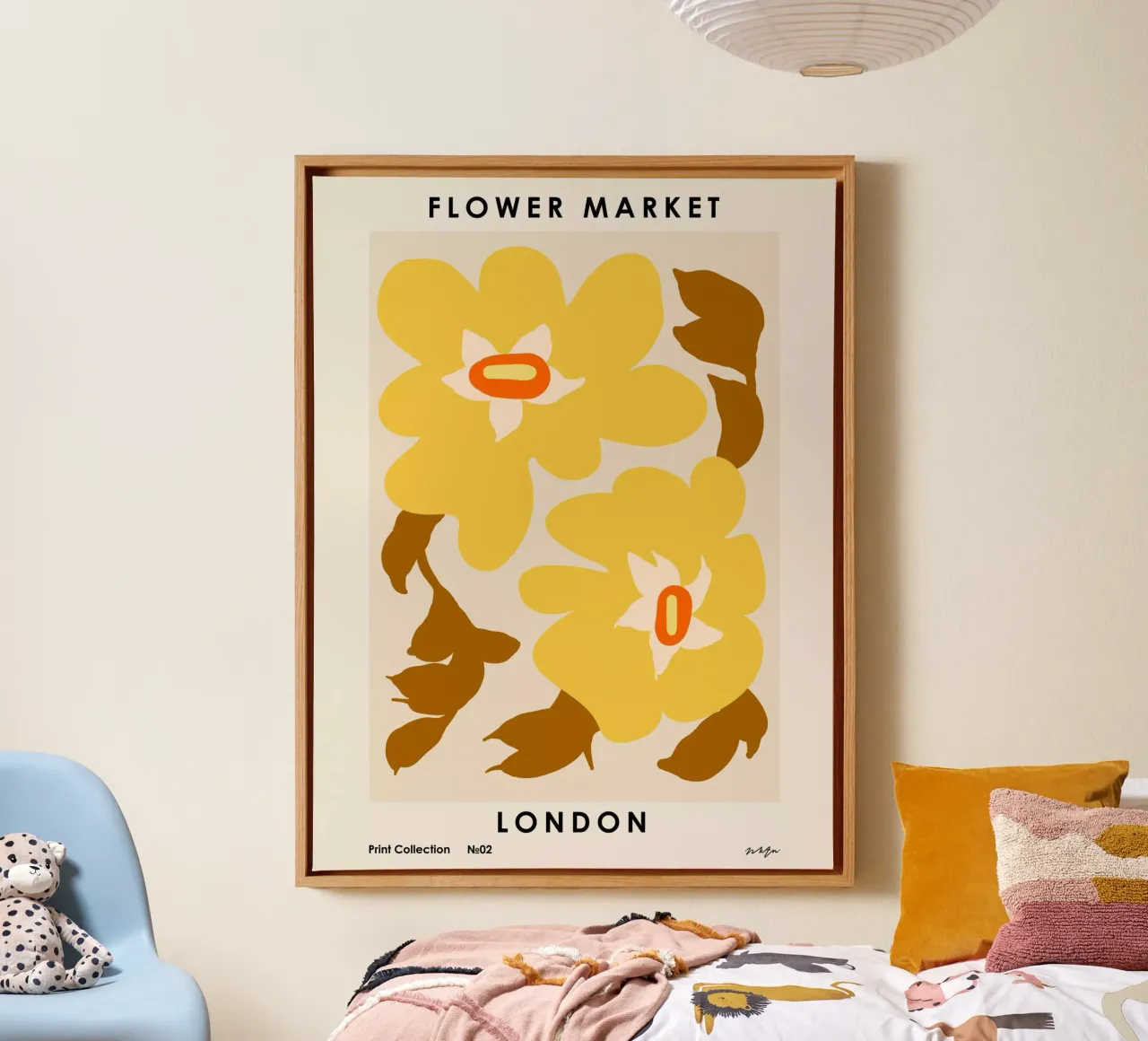 Flower Market. London canvas by NKTN Design