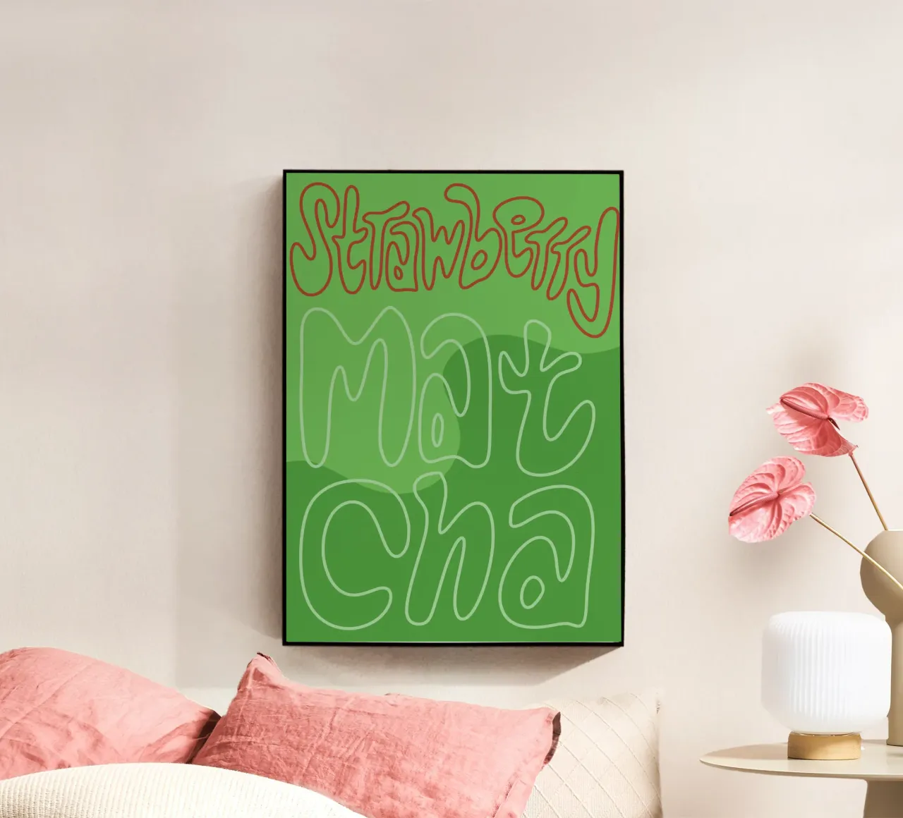 strawberry matcha plexiglass da mariescolours