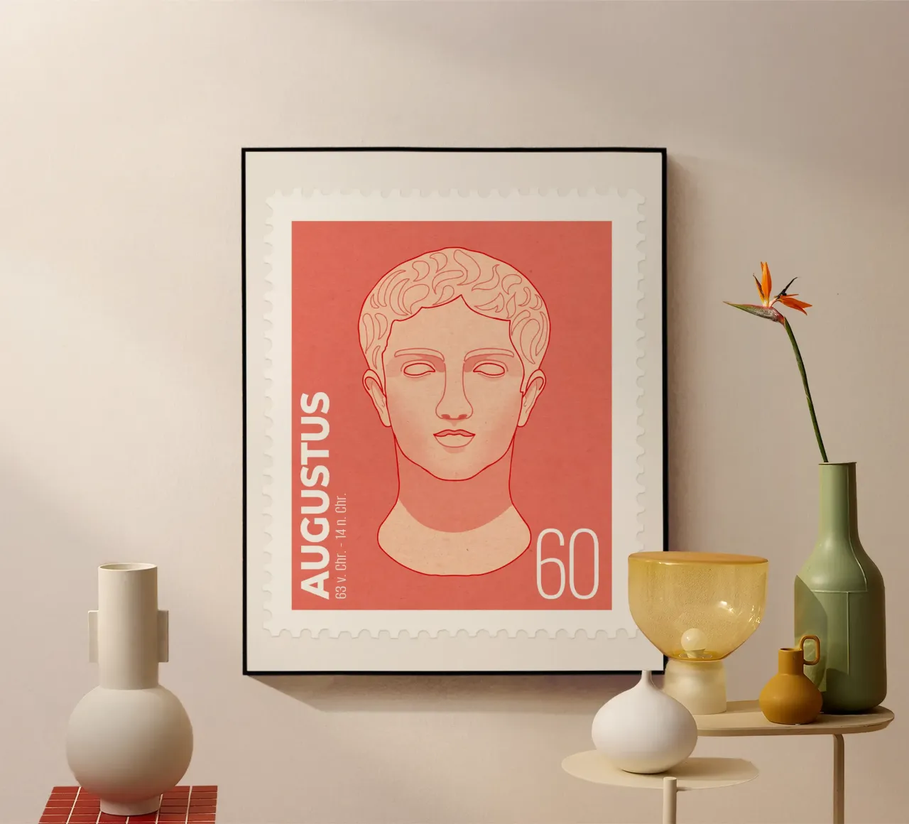 Francobollo Augusto plexiglass da Face & Content