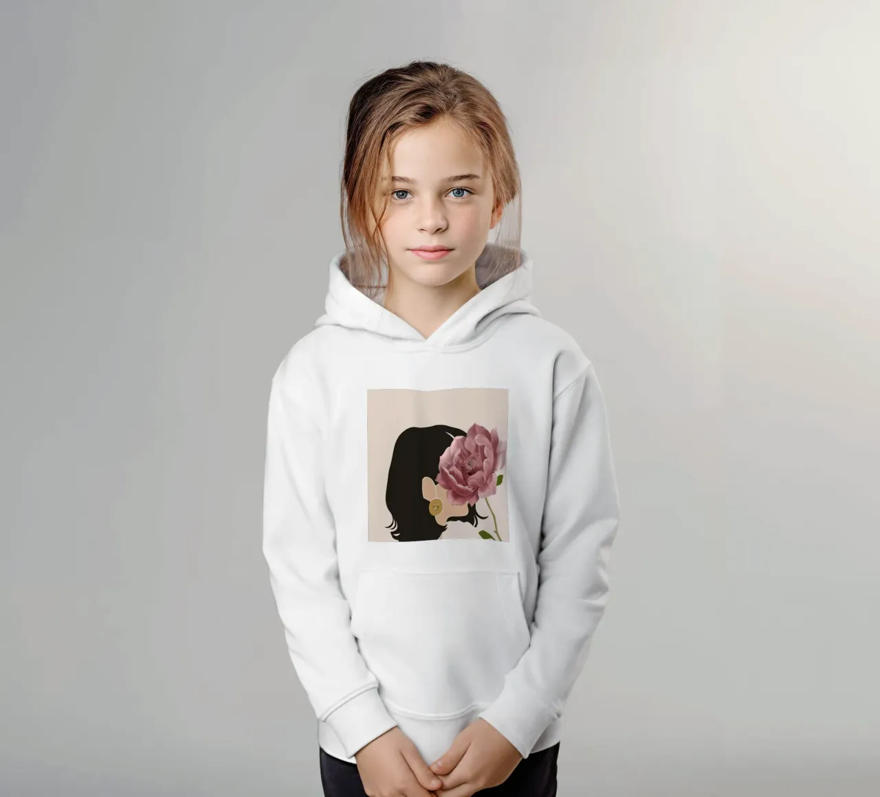 Feminine Essence kids hoodie by DesignArt