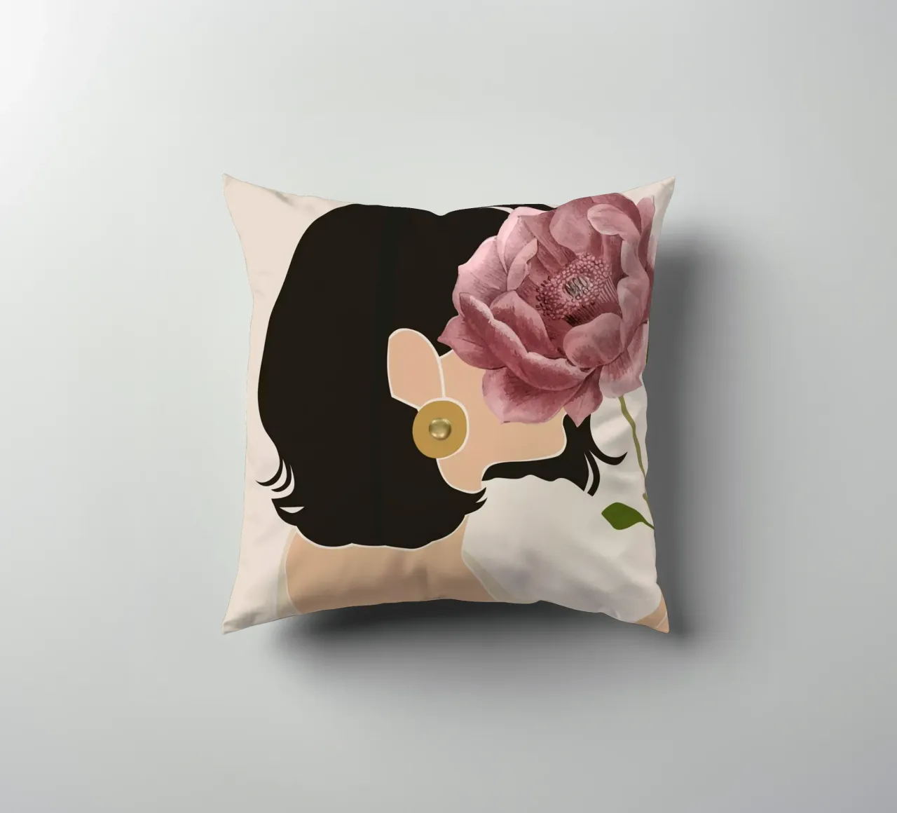 Essenza femminile cuscino da DesignArt