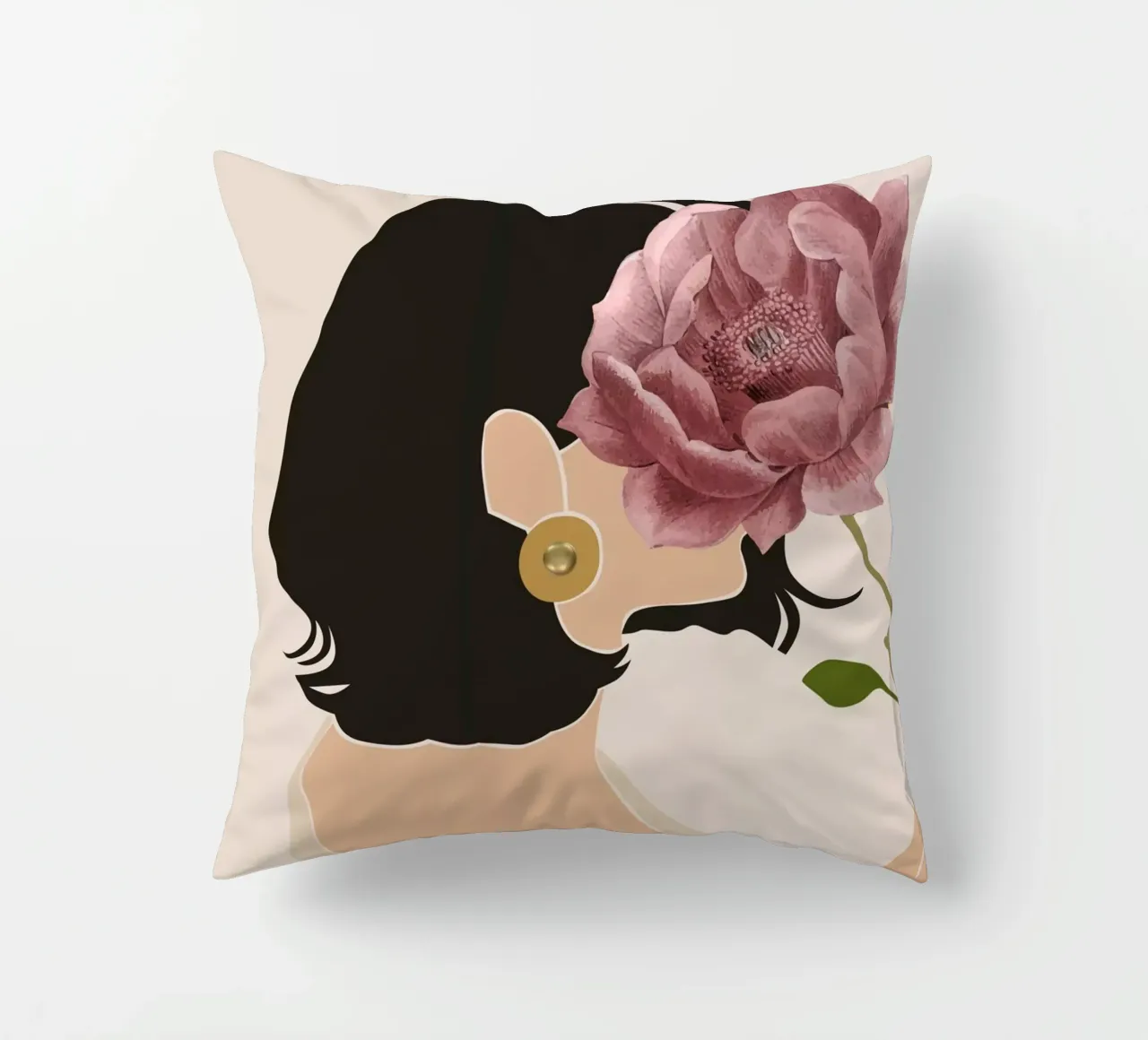 Essenza femminile cuscino da DesignArt