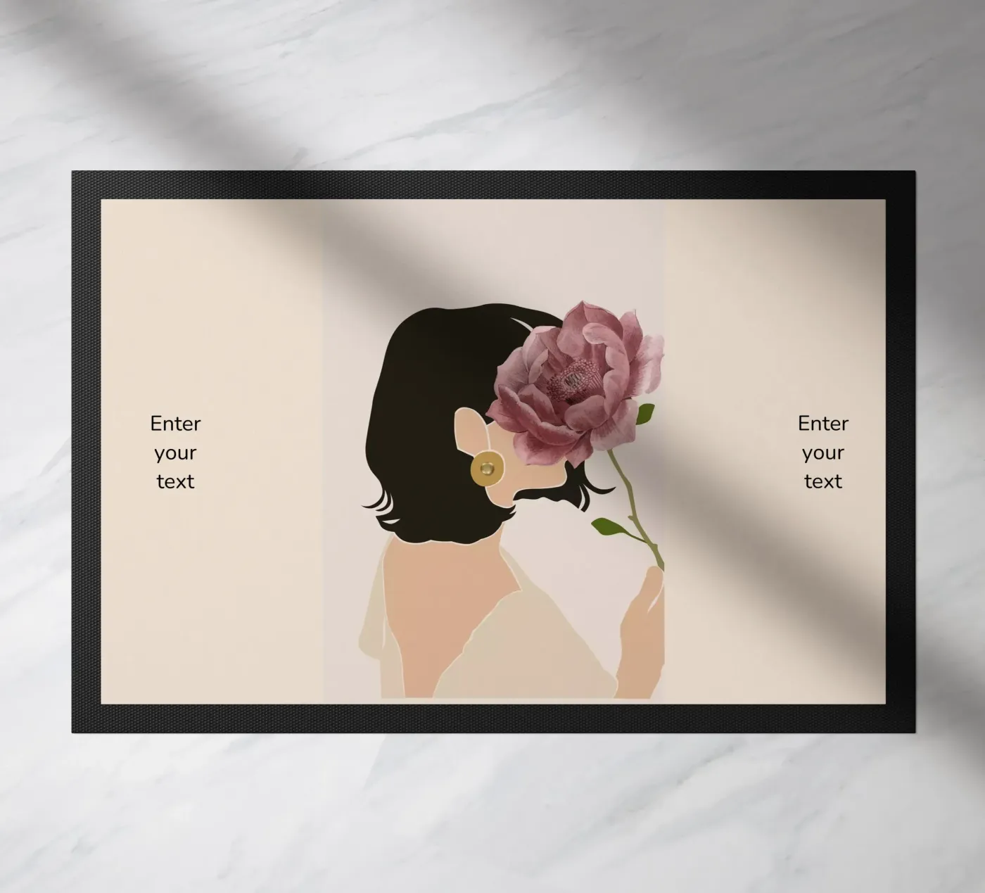 Weibliche Essenz Fußmatte von DesignArt