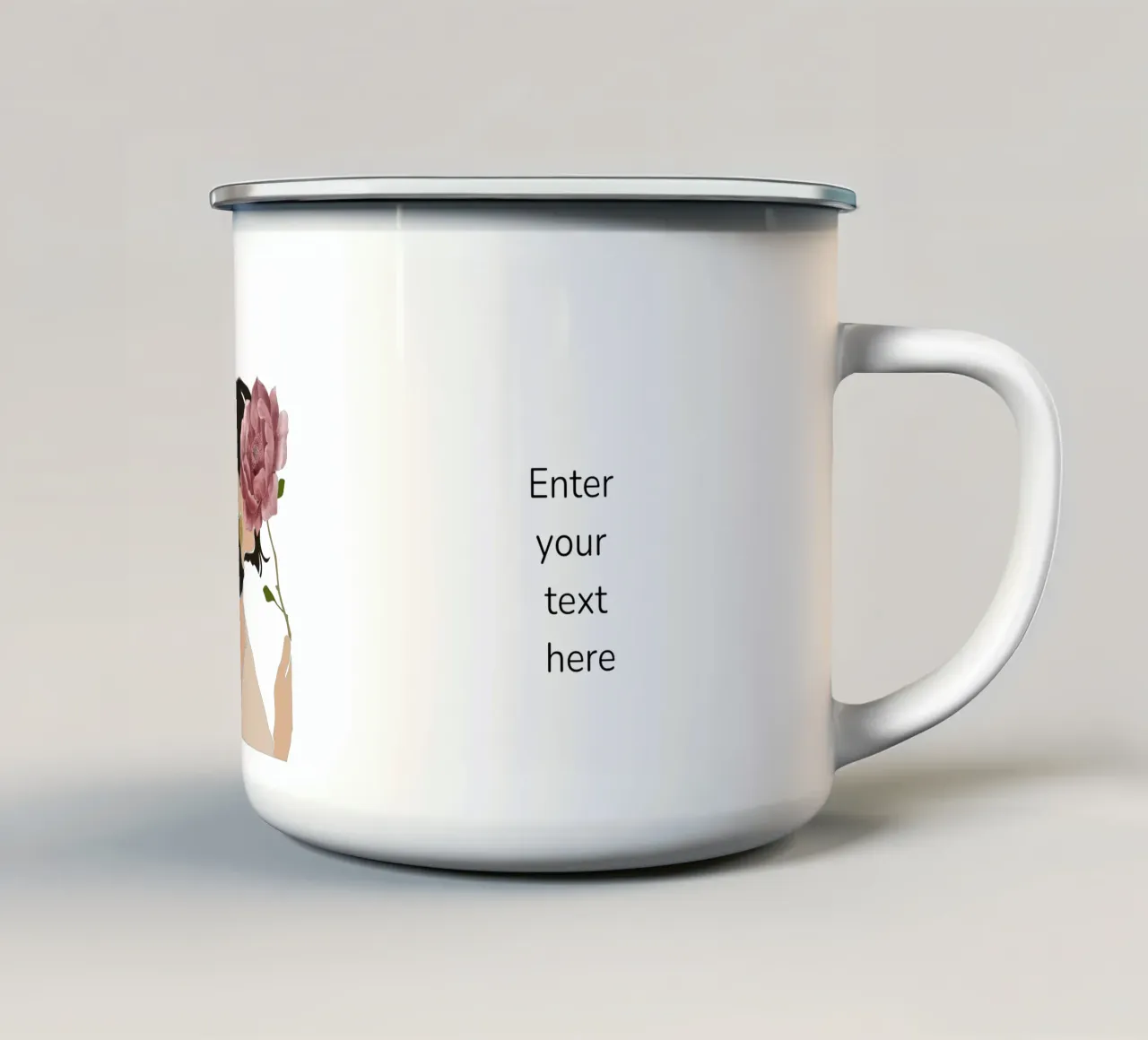 Essenza femminile tazza in smalto da DesignArt