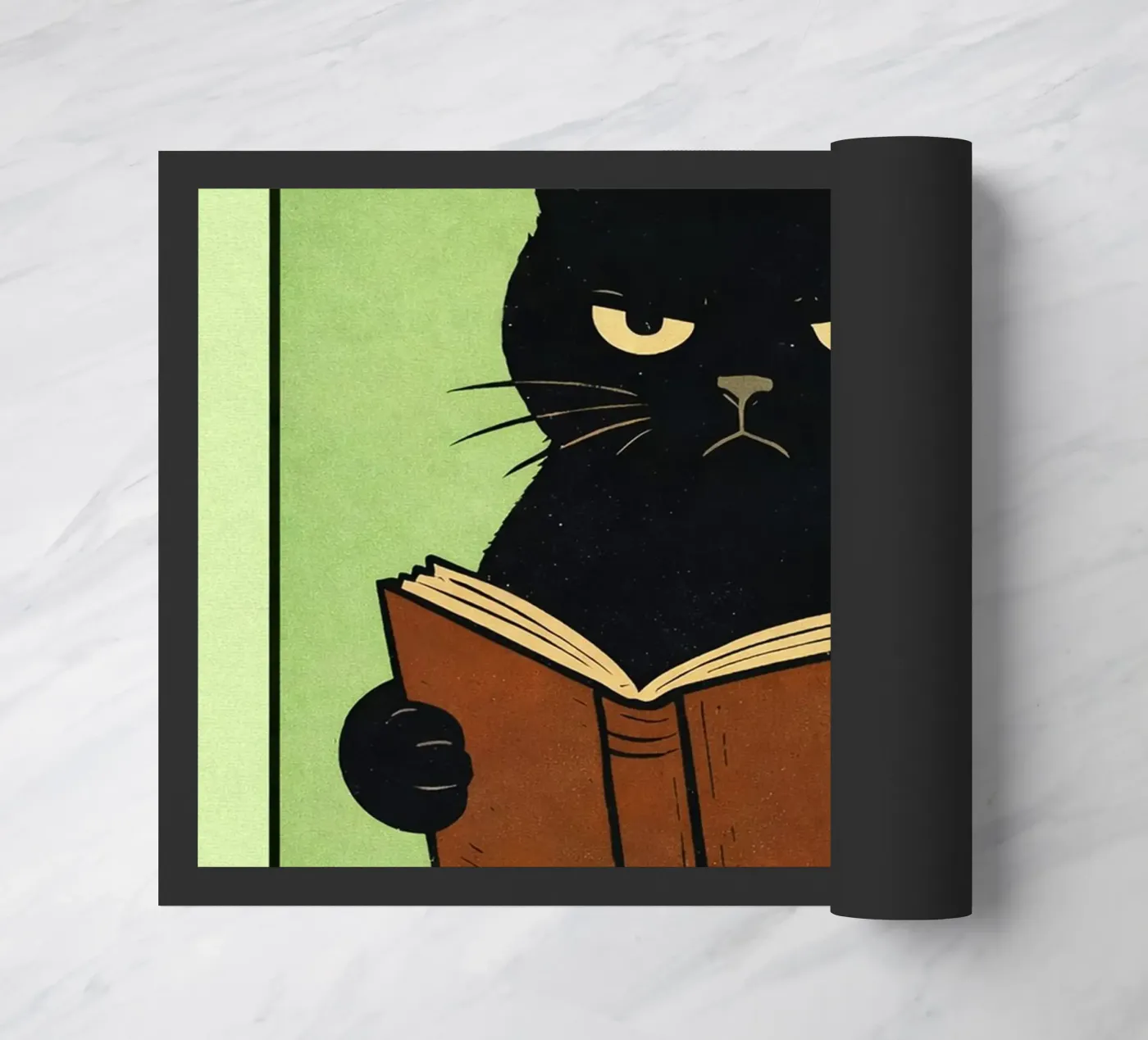 in reading cat deurmat van pasadenan