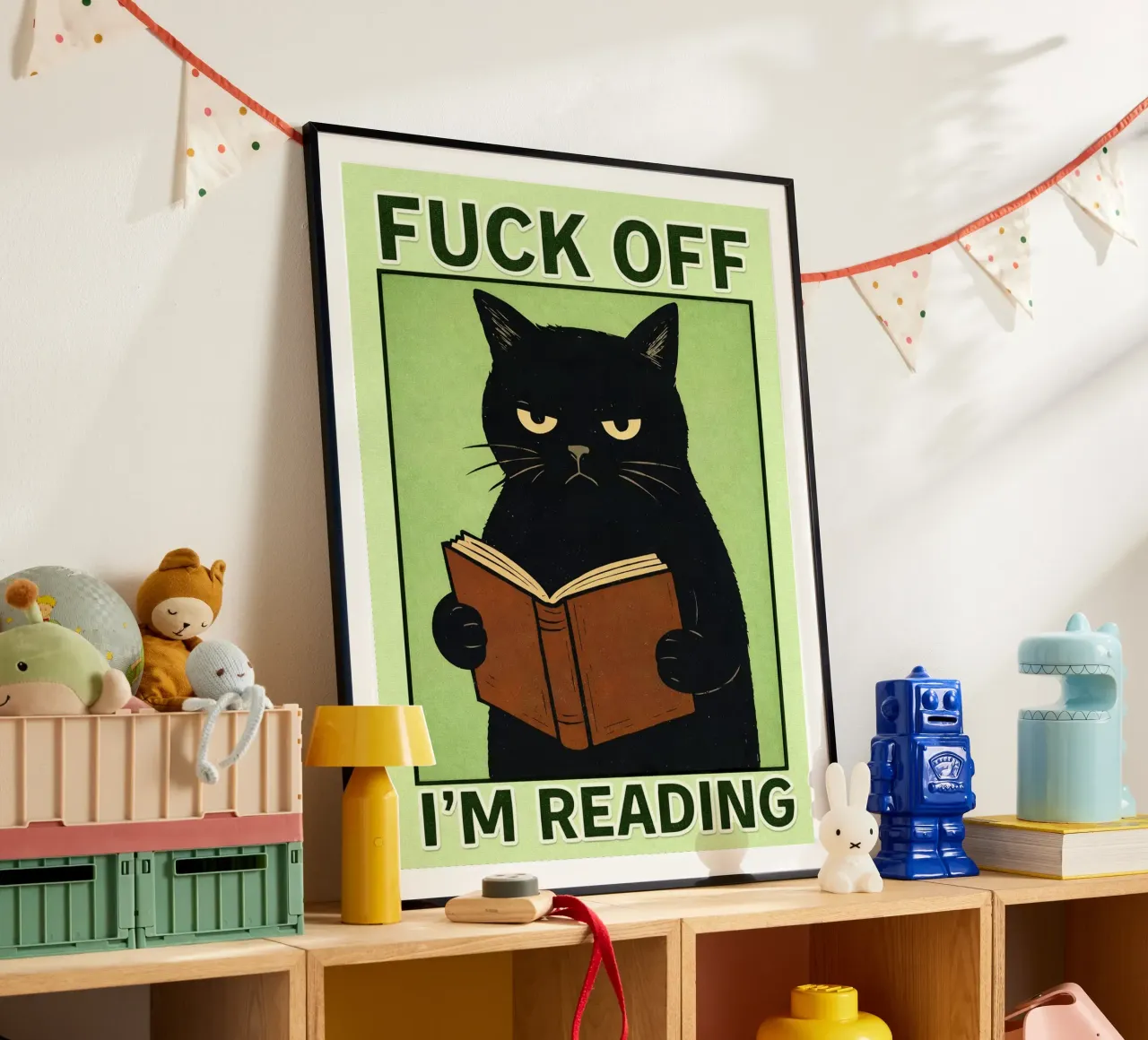 nel reading cat poster da pasadenan