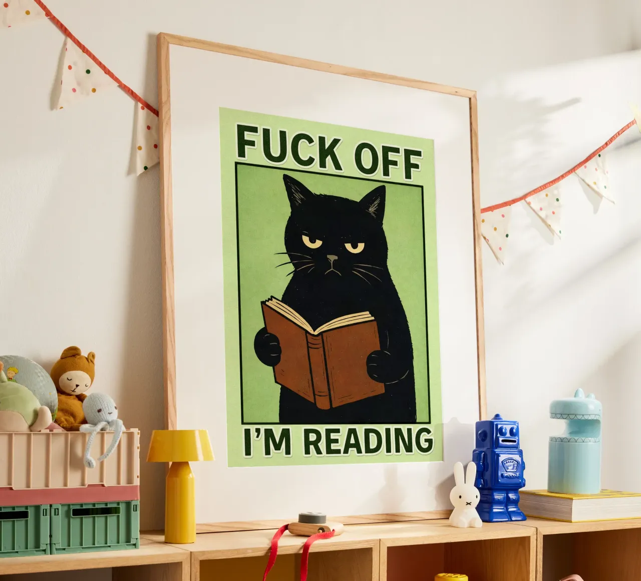 nel reading cat poster da pasadenan