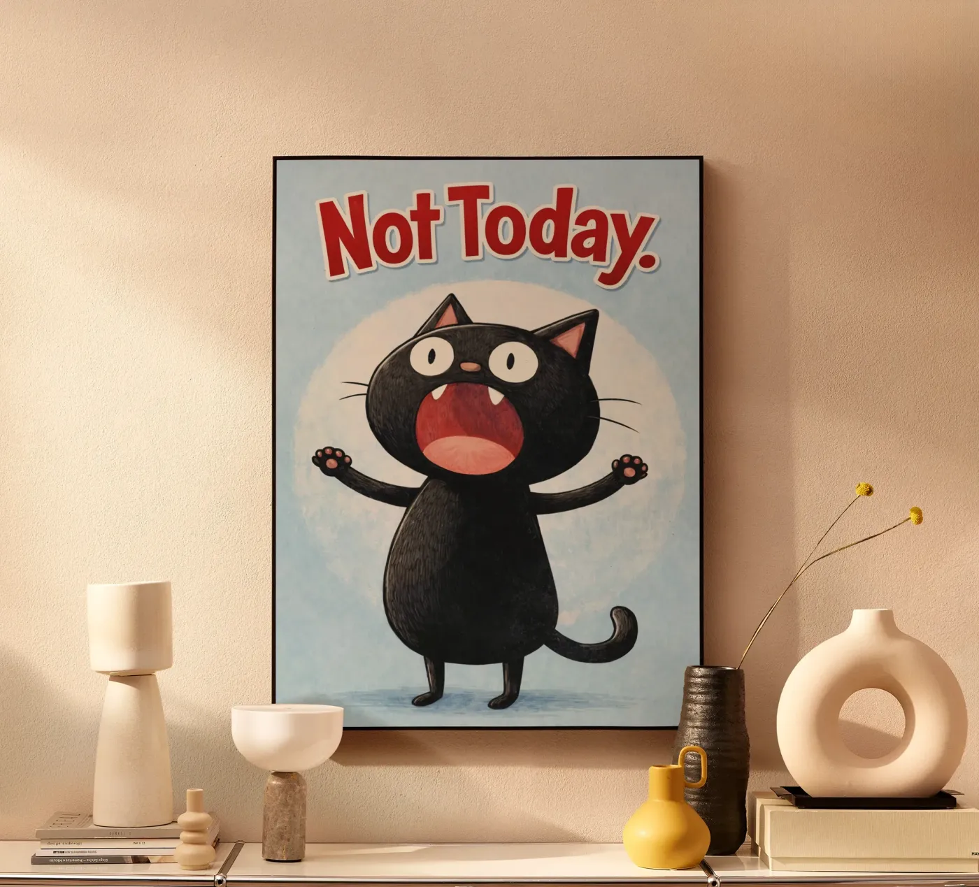 niet vandaag acryl van pasadenan