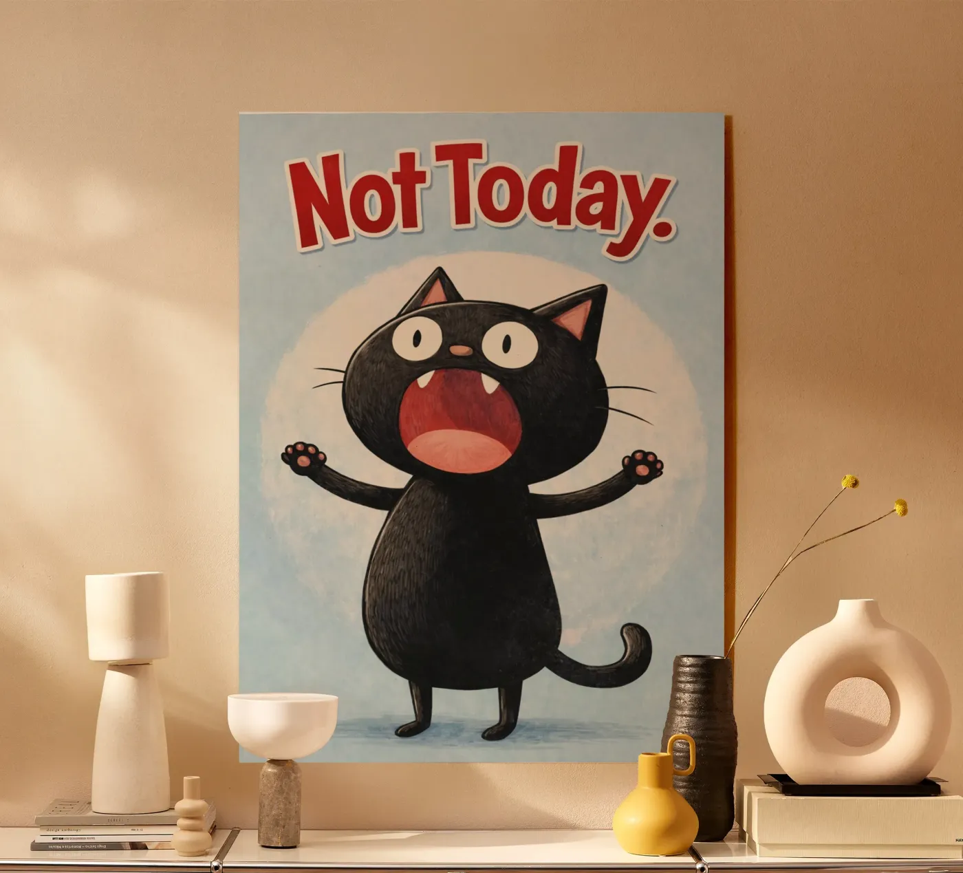 niet vandaag acryl van pasadenan