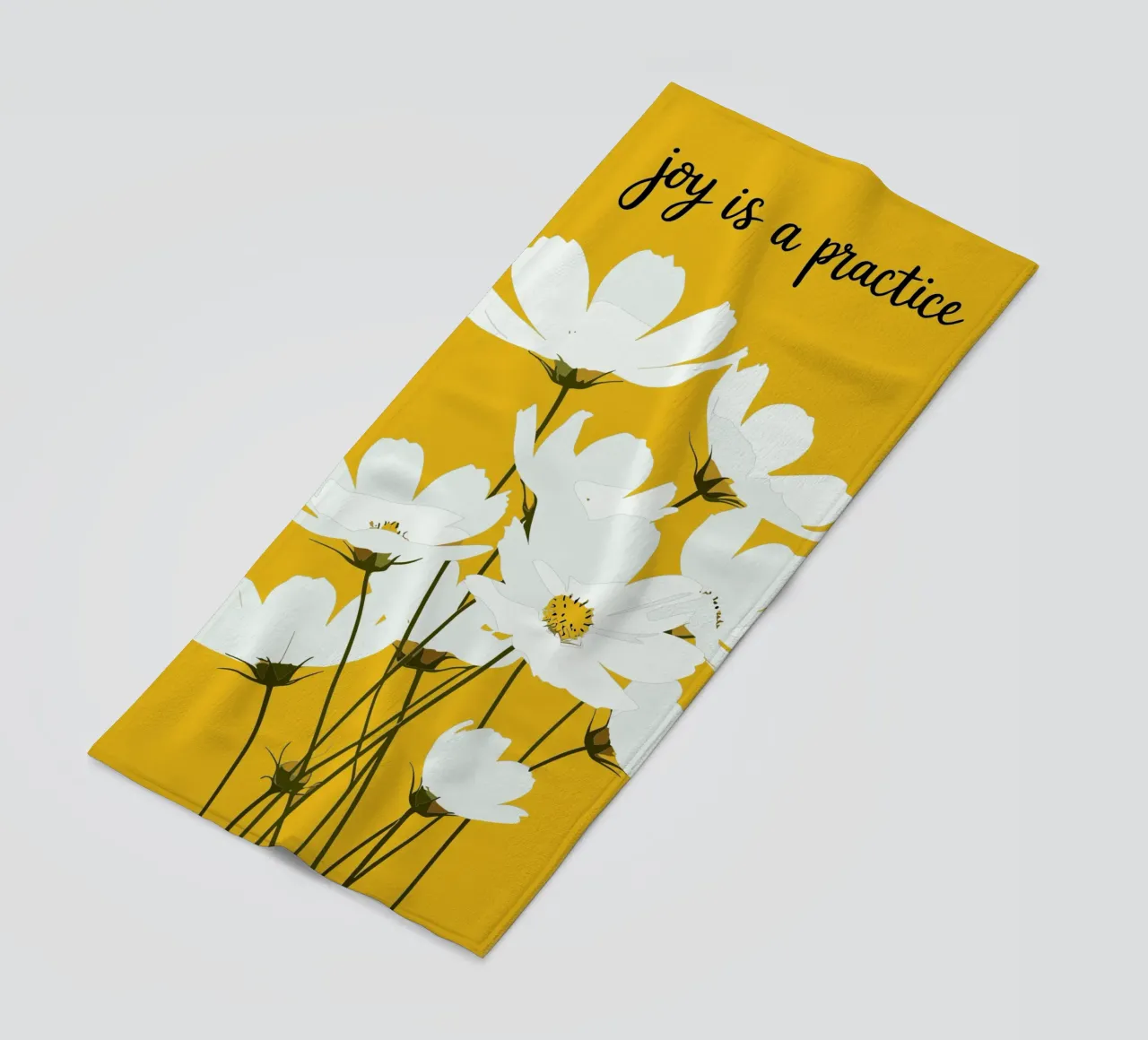 LA GIOIA È UNA PRATICA telo mare da FELICIA