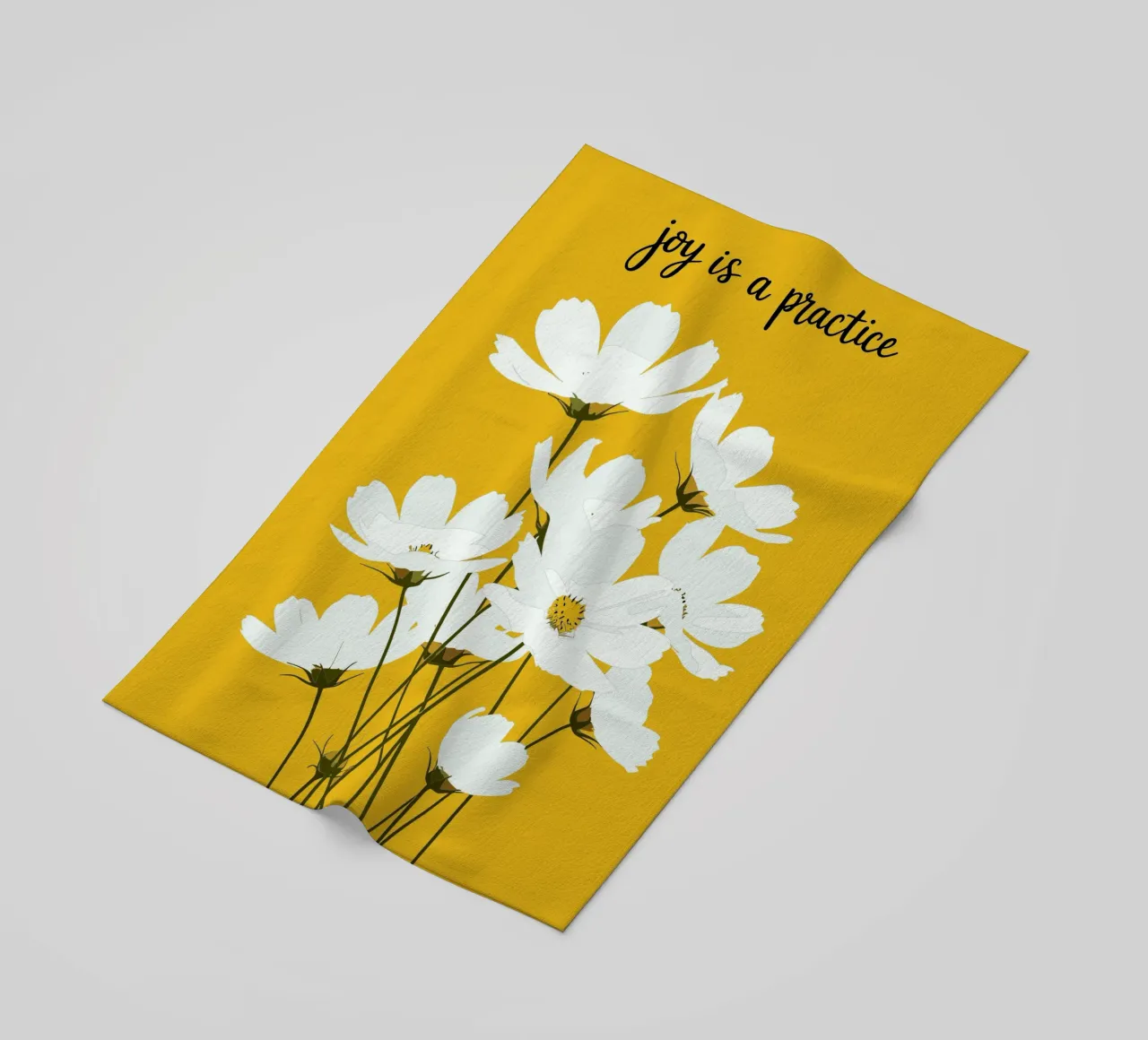 LA GIOIA È UNA PRATICA telo mare da FELICIA