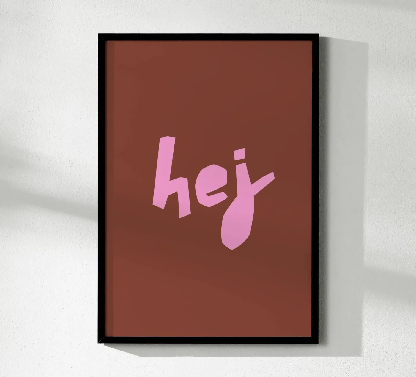 hej Poster von PurePeachCleanLine