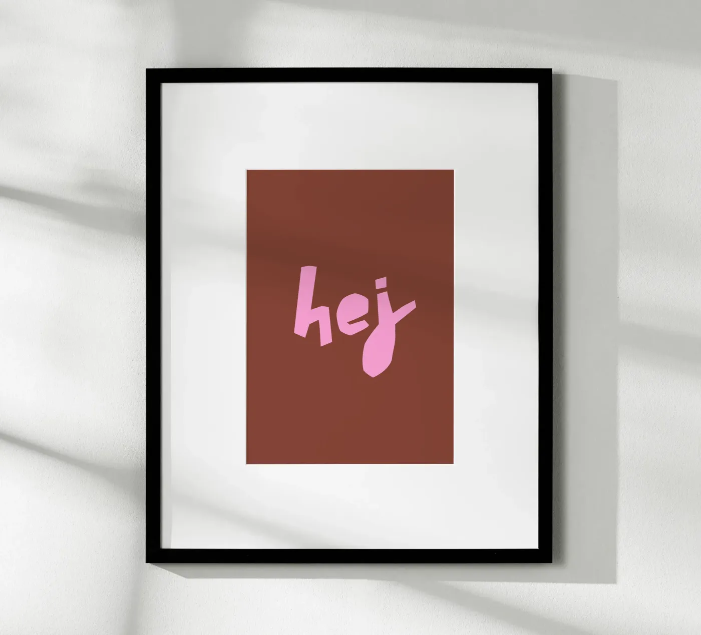 hej Poster von PurePeachCleanLine