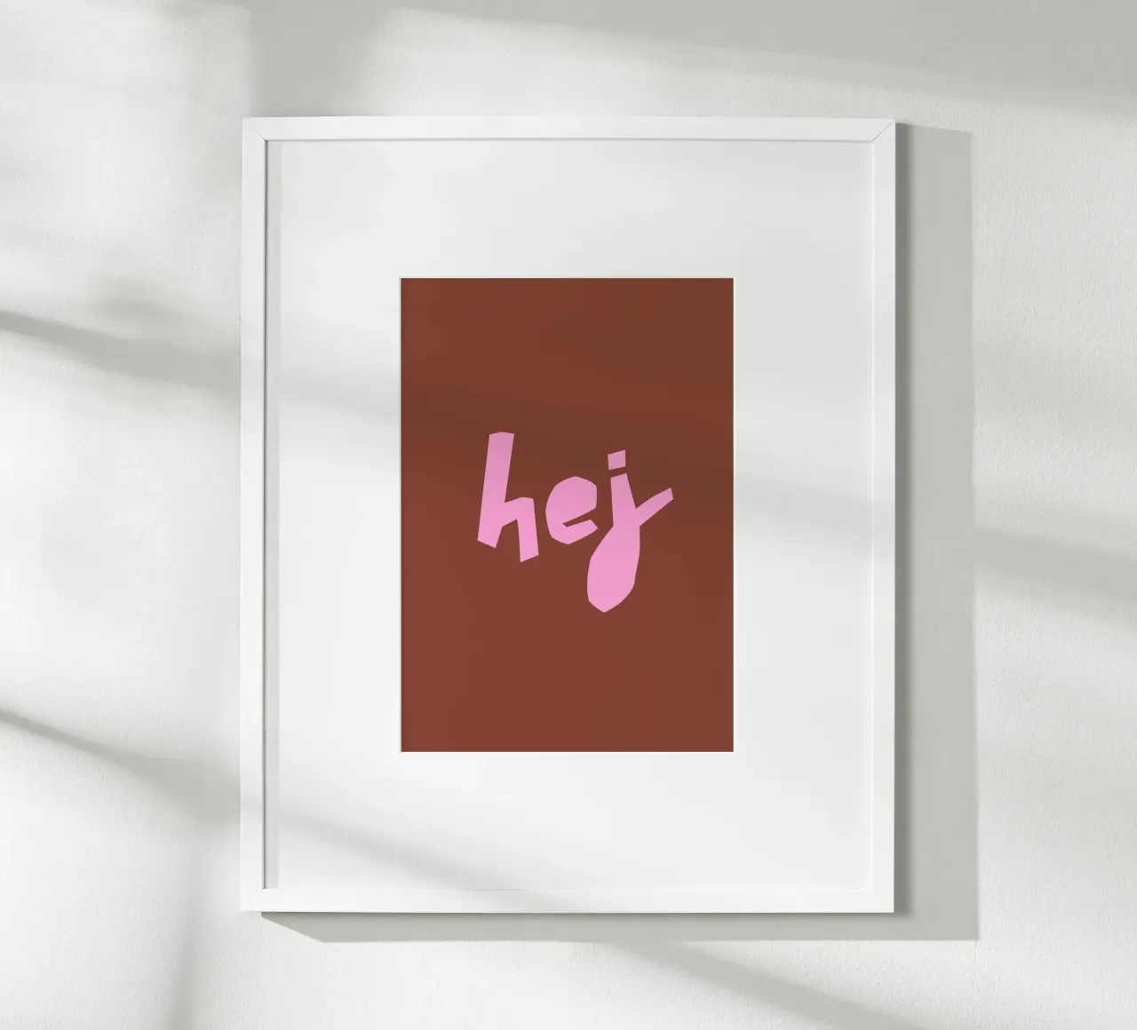 hej poster da PurePeachCleanLine