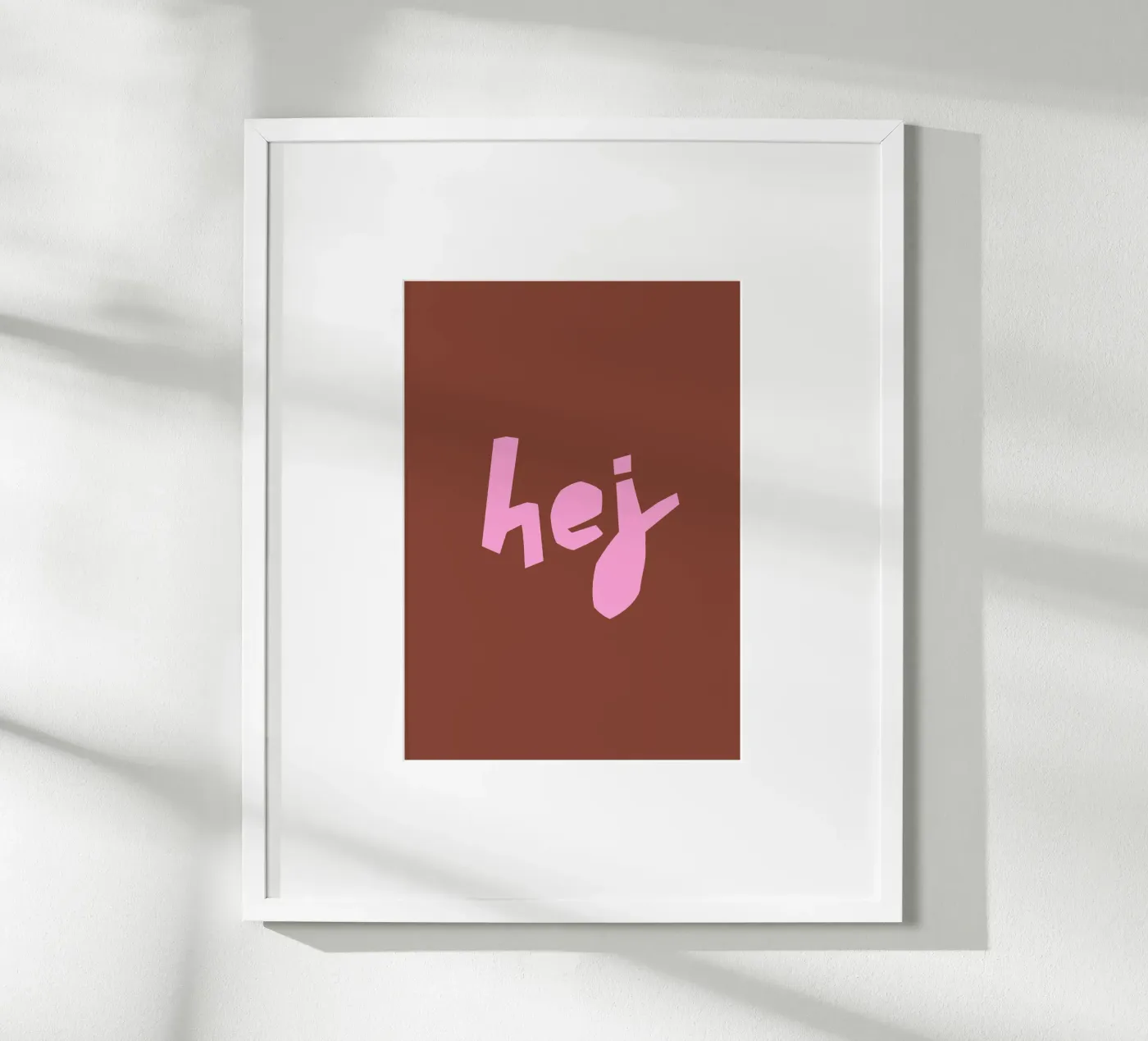 hej Poster von PurePeachCleanLine