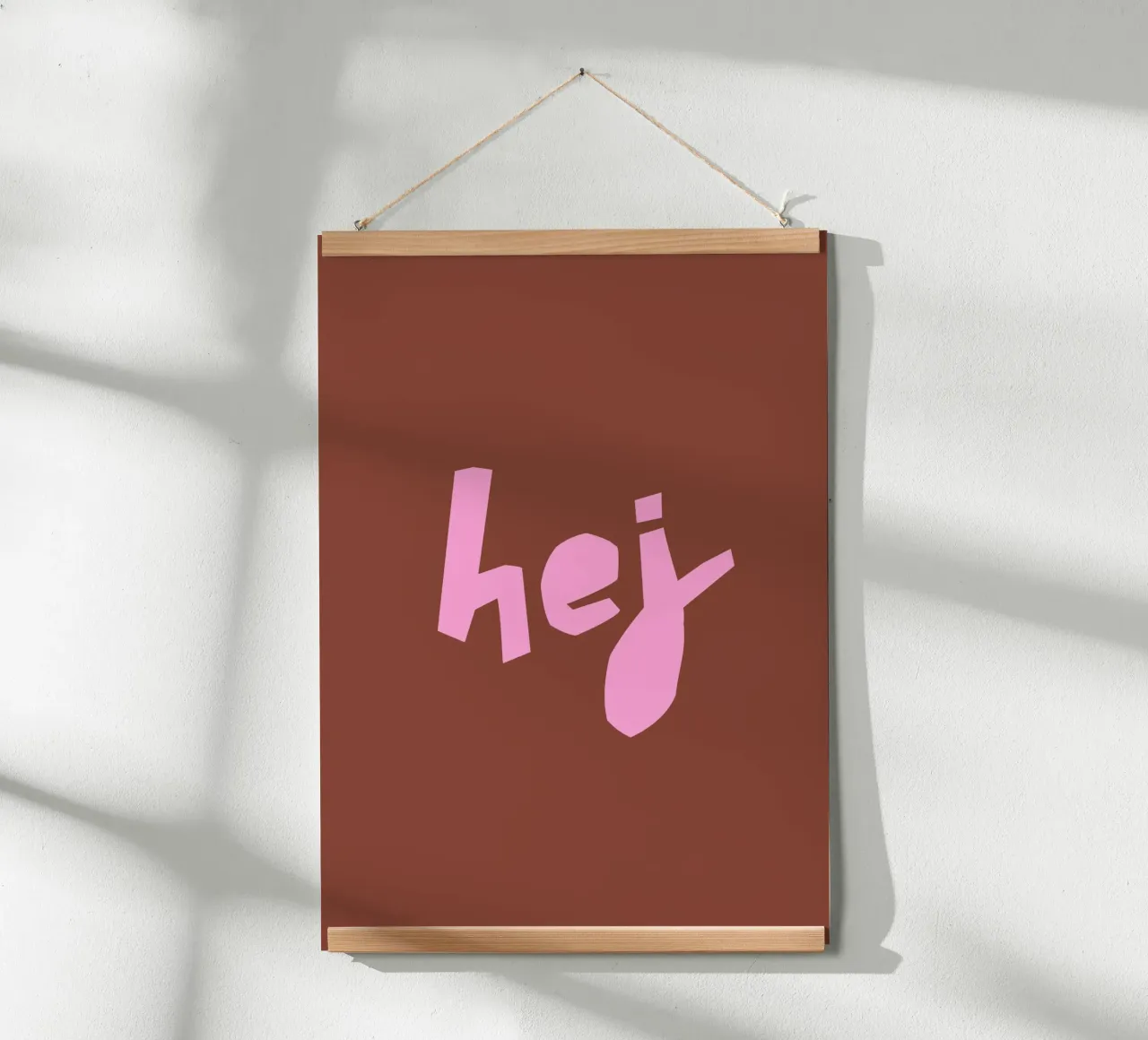 hej poster da PurePeachCleanLine