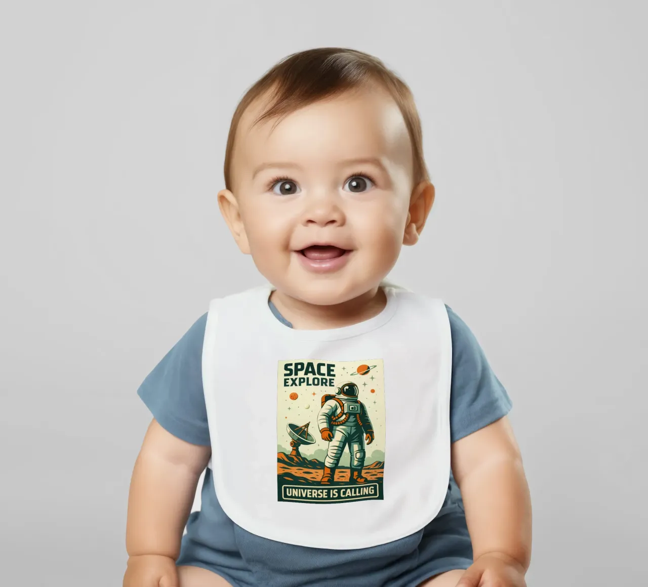 esploratore spaziale bavaglino da pasadenan