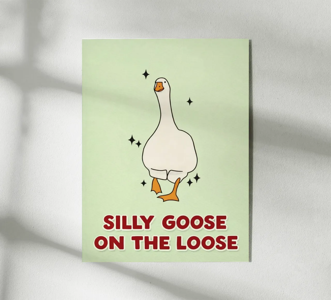 silly goose on the loose acrylic glass by pasadenan