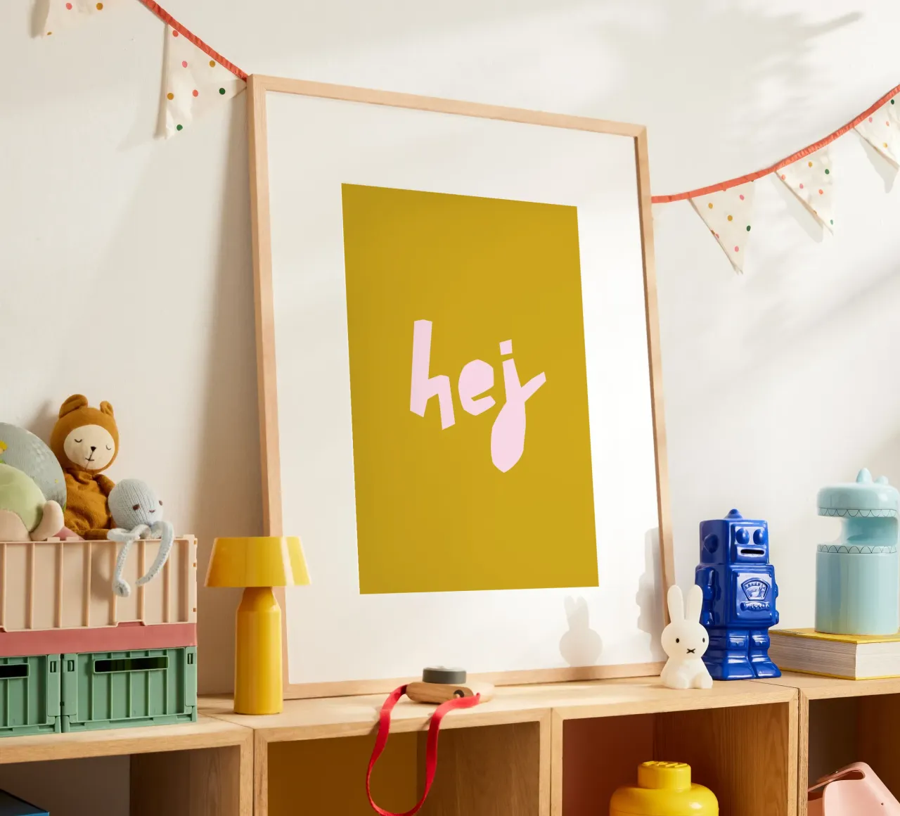 hej poster da PurePeachCleanLine