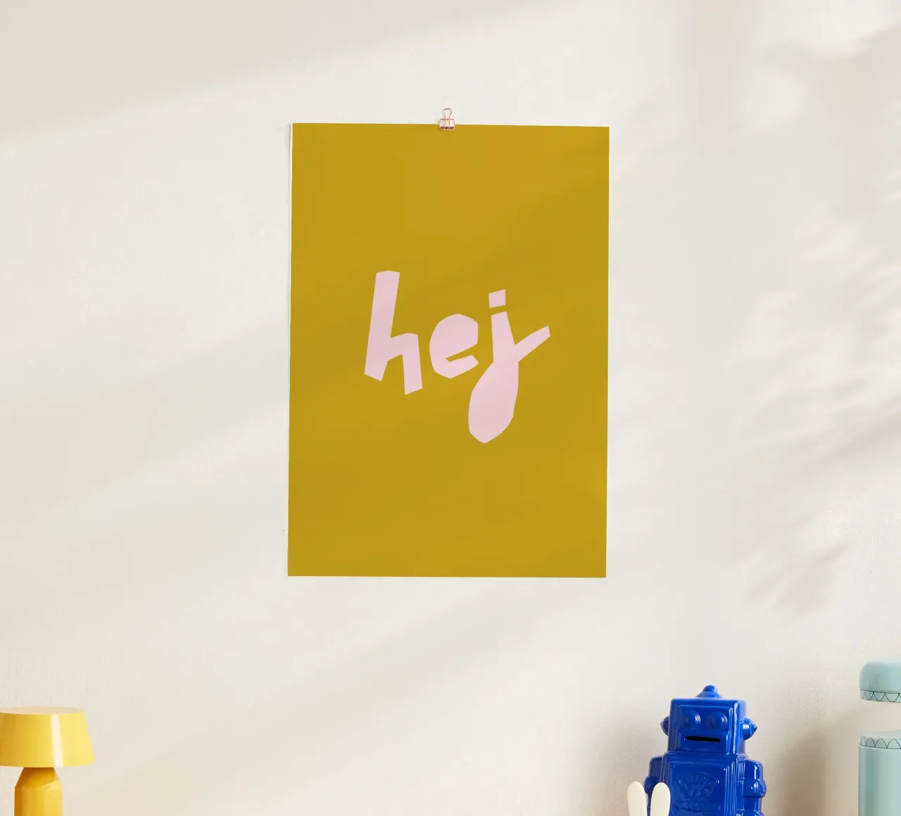 hej poster da PurePeachCleanLine