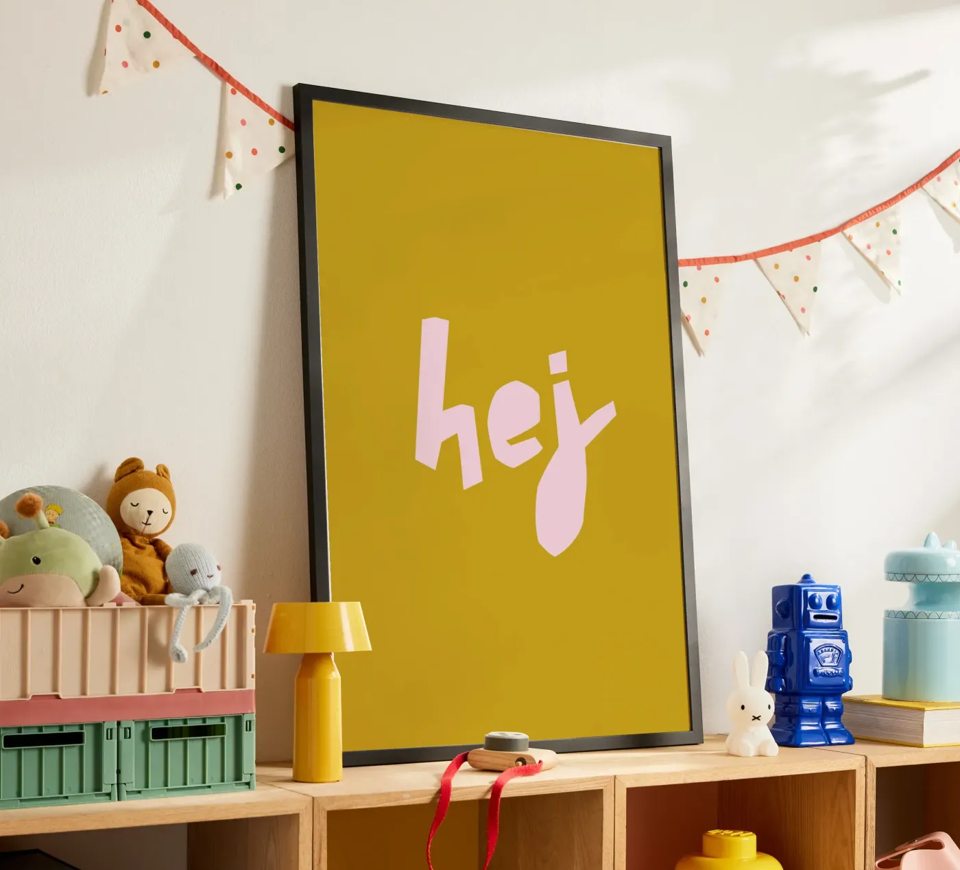 hej poster by PurePeachCleanLine