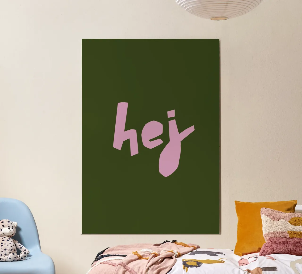 hej poster da PurePeachCleanLine