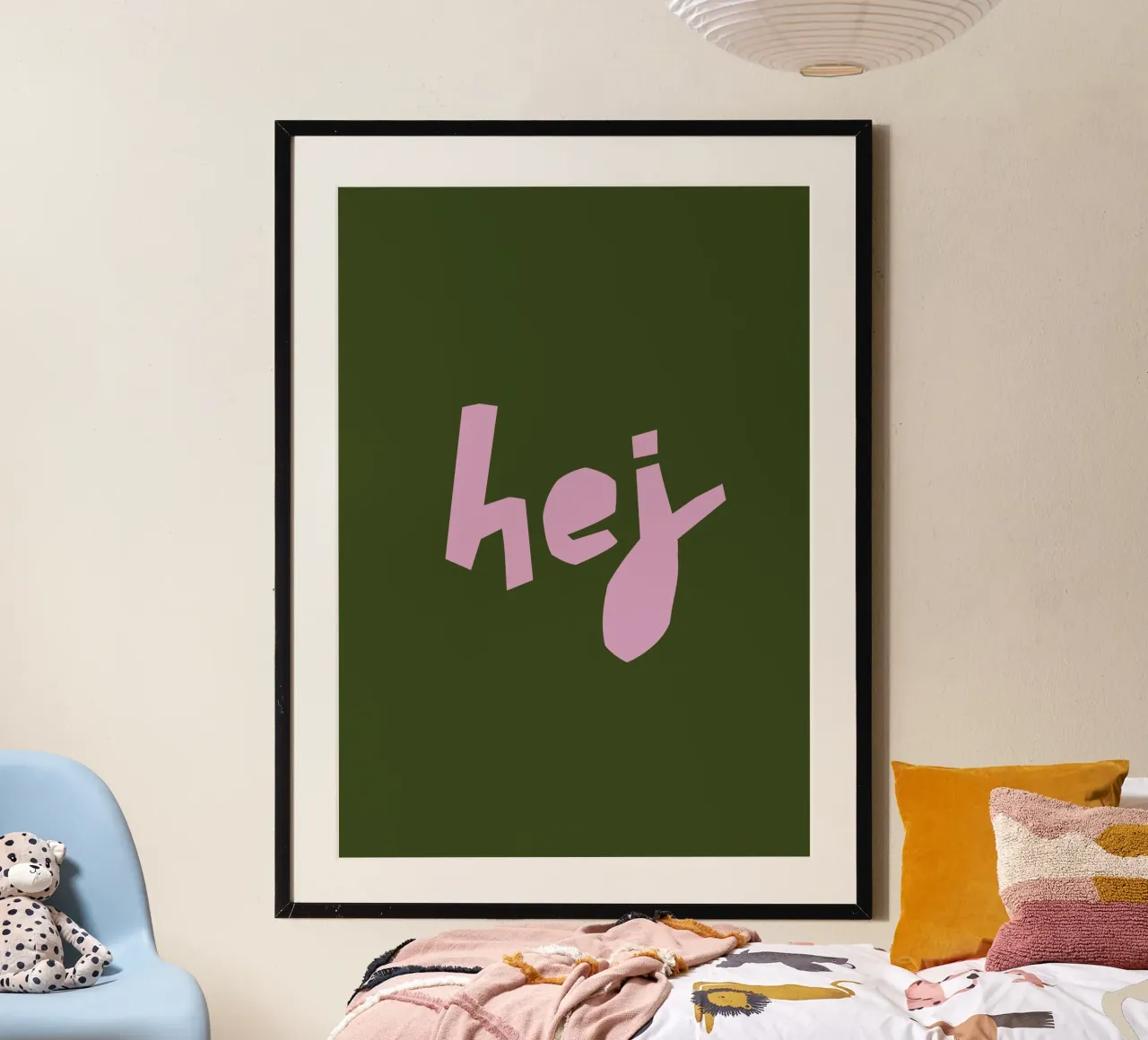 hej poster da PurePeachCleanLine